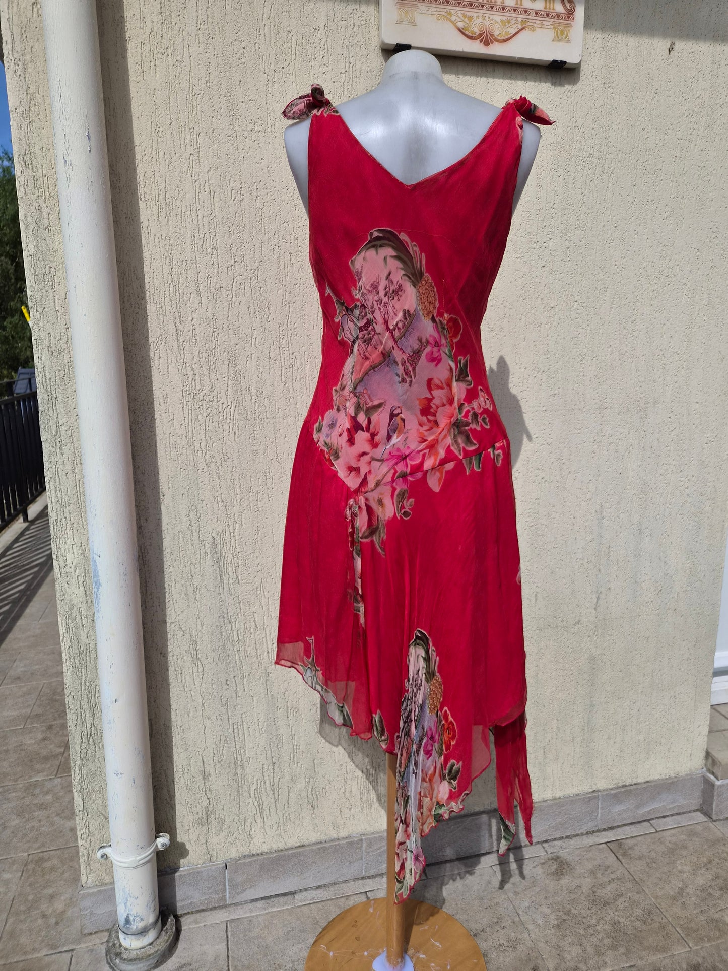 René Derhy red voile dress