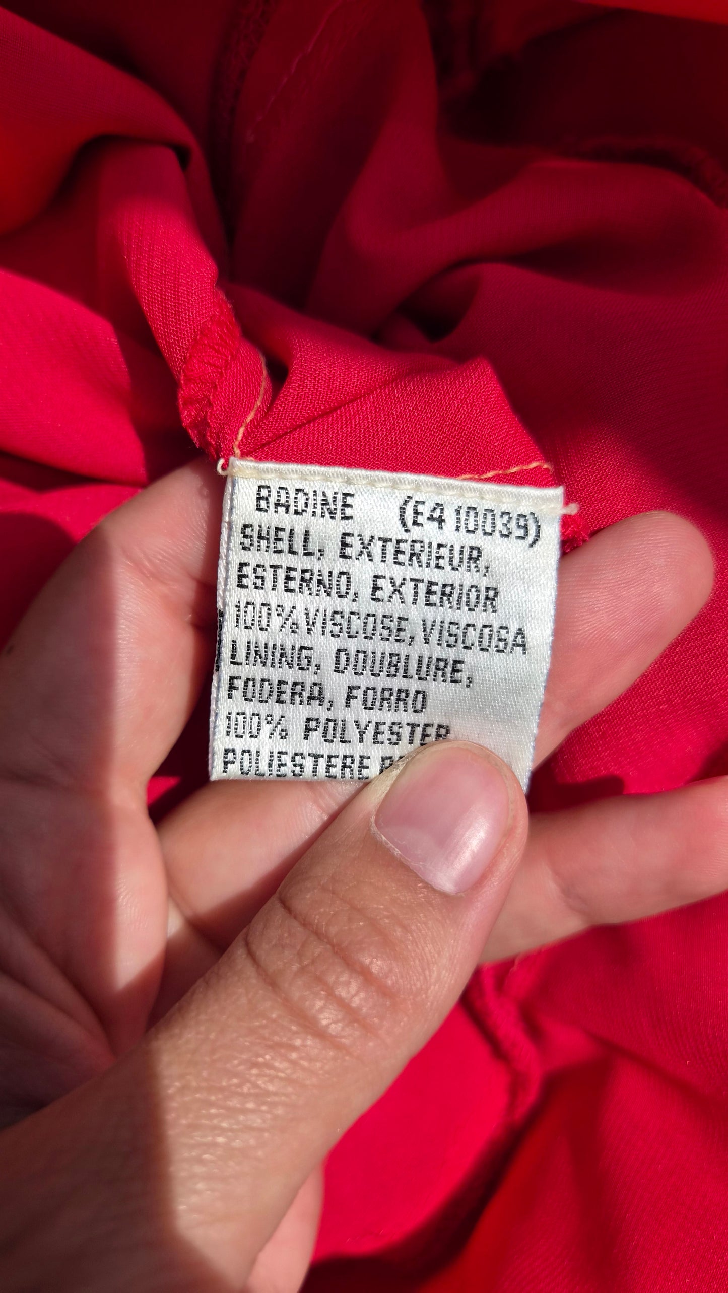 René Derhy red voile dress