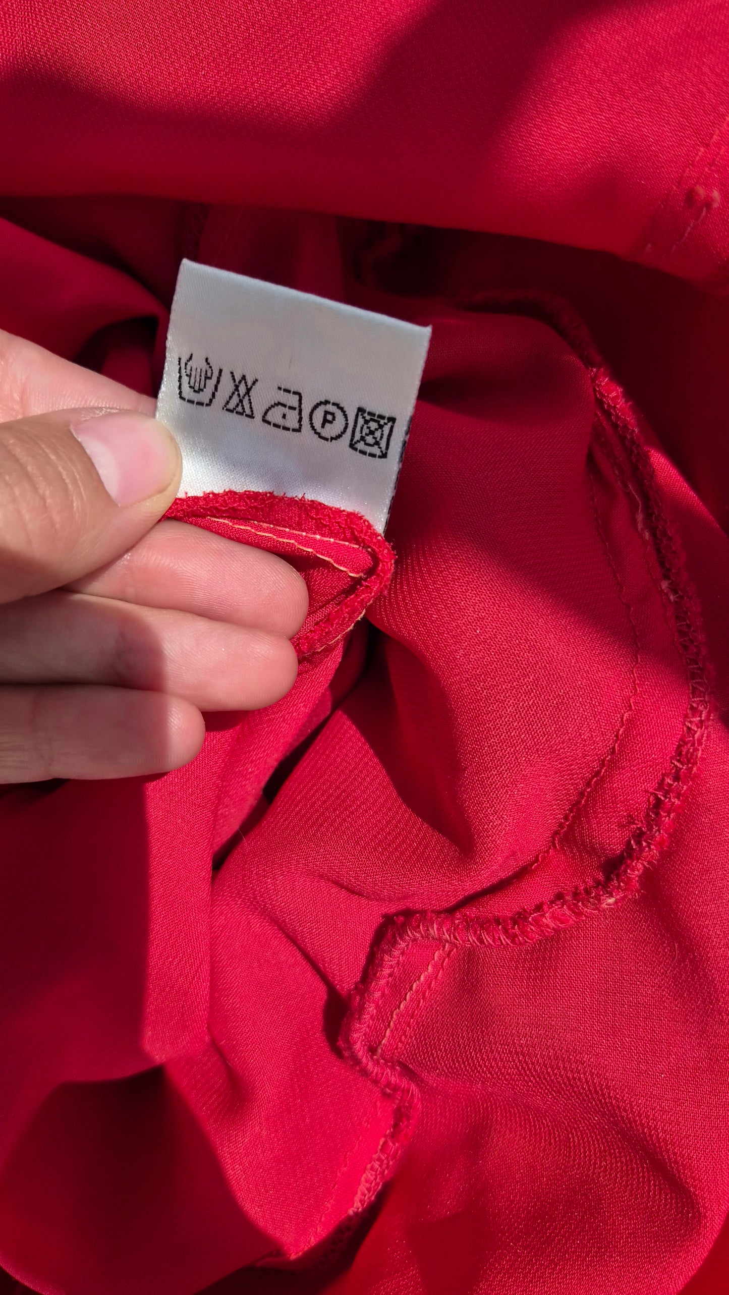 René Derhy red voile dress