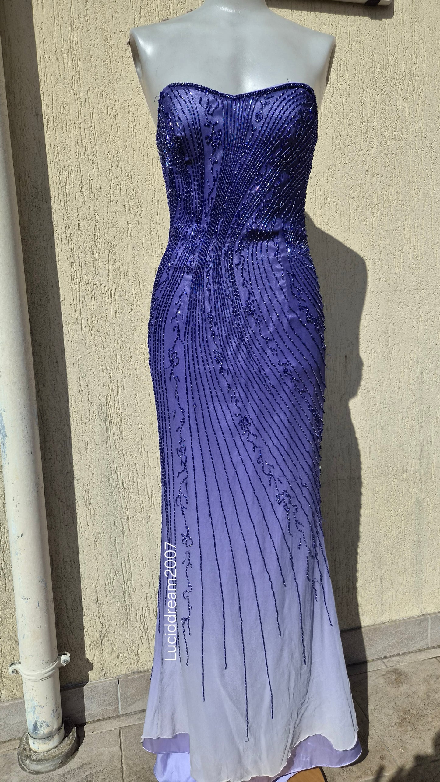 Robe bustier en soie Alyce Designs