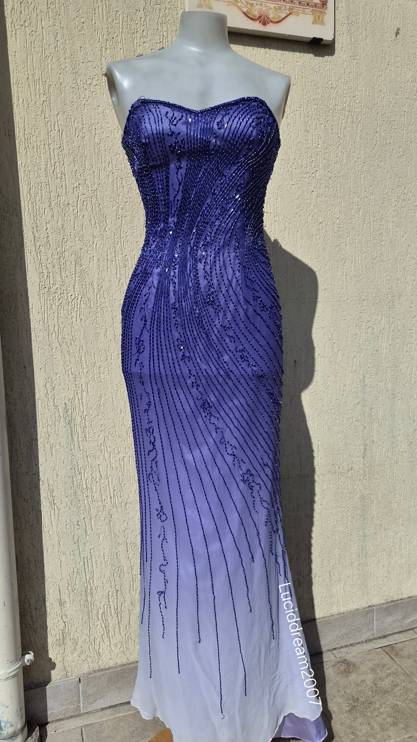 Robe bustier en soie Alyce Designs