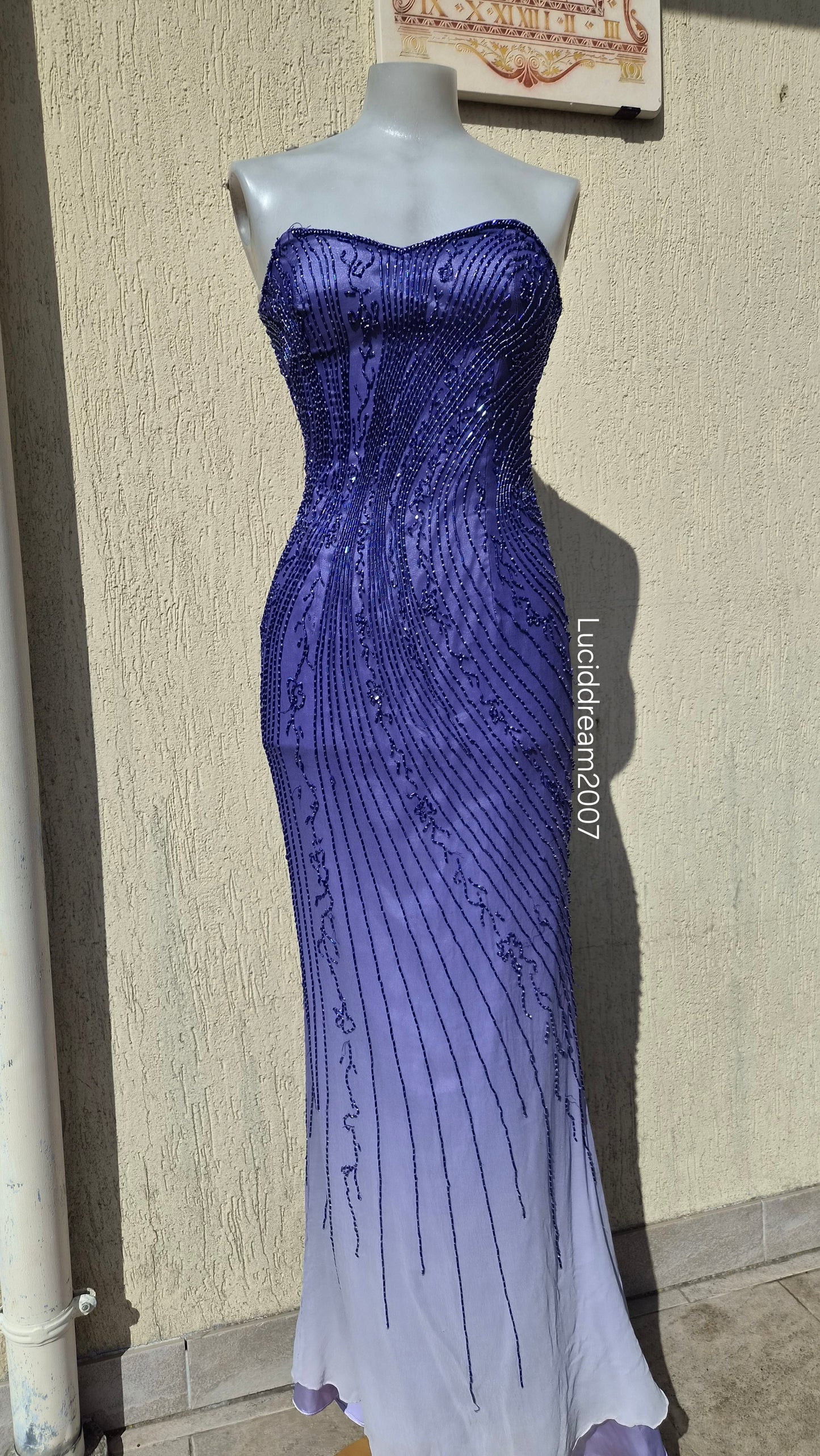 Robe bustier en soie Alyce Designs