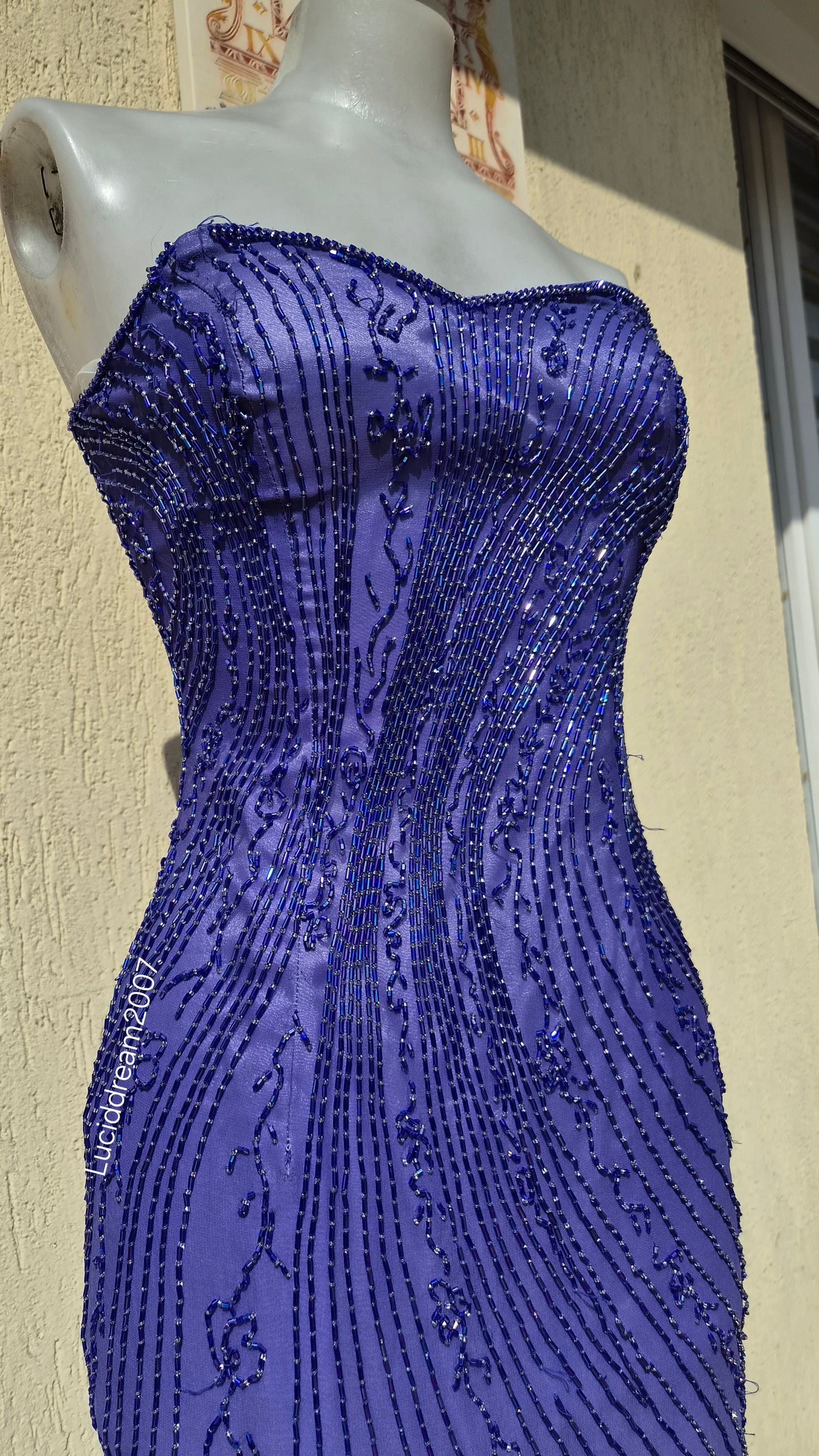Robe bustier en soie Alyce Designs