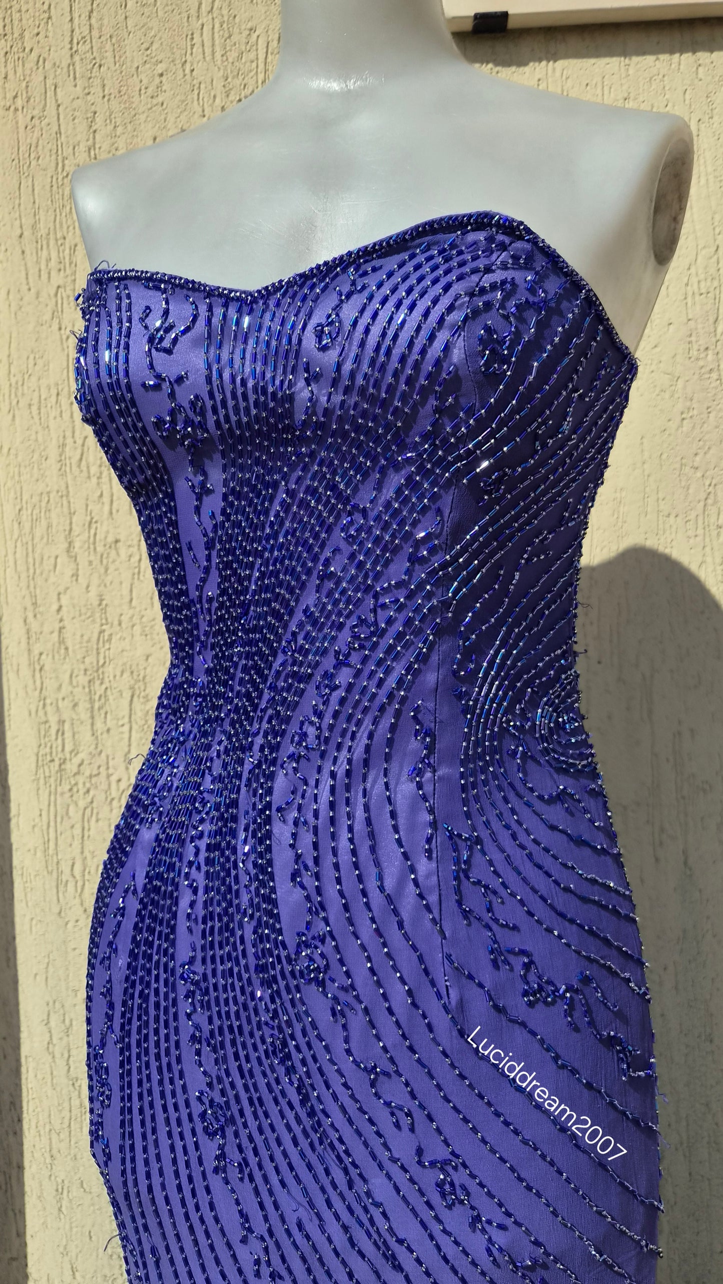 Robe bustier en soie Alyce Designs