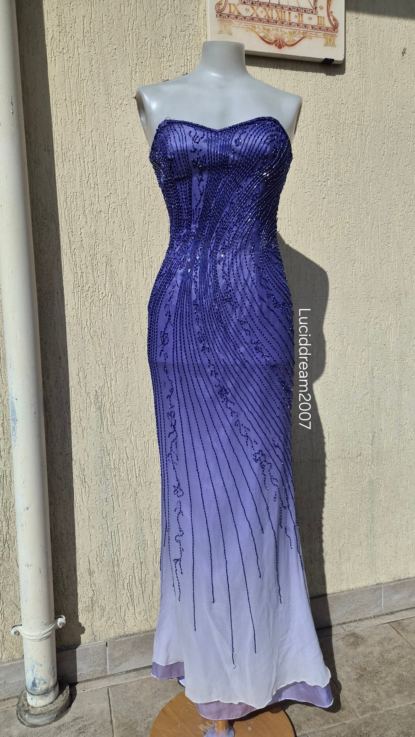 Robe bustier en soie Alyce Designs