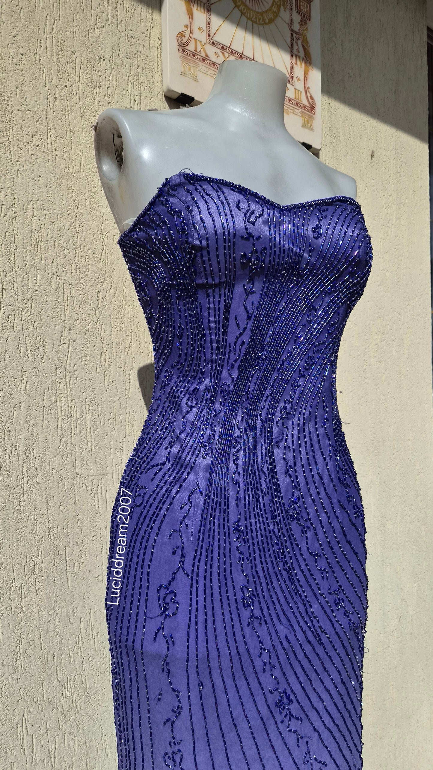 Robe bustier en soie Alyce Designs