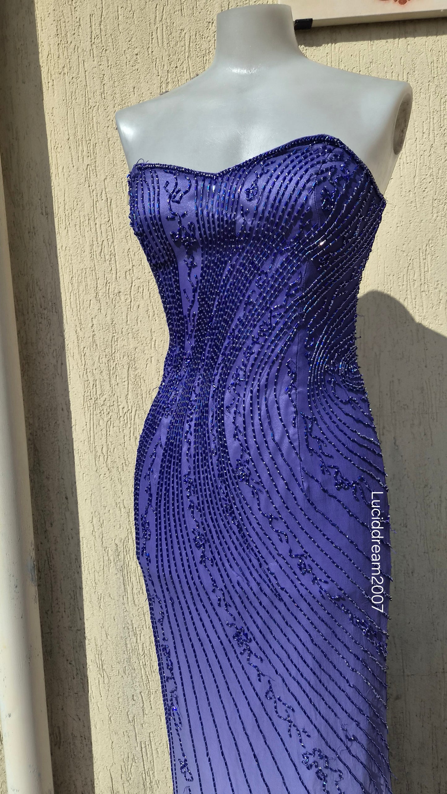 Robe bustier en soie Alyce Designs