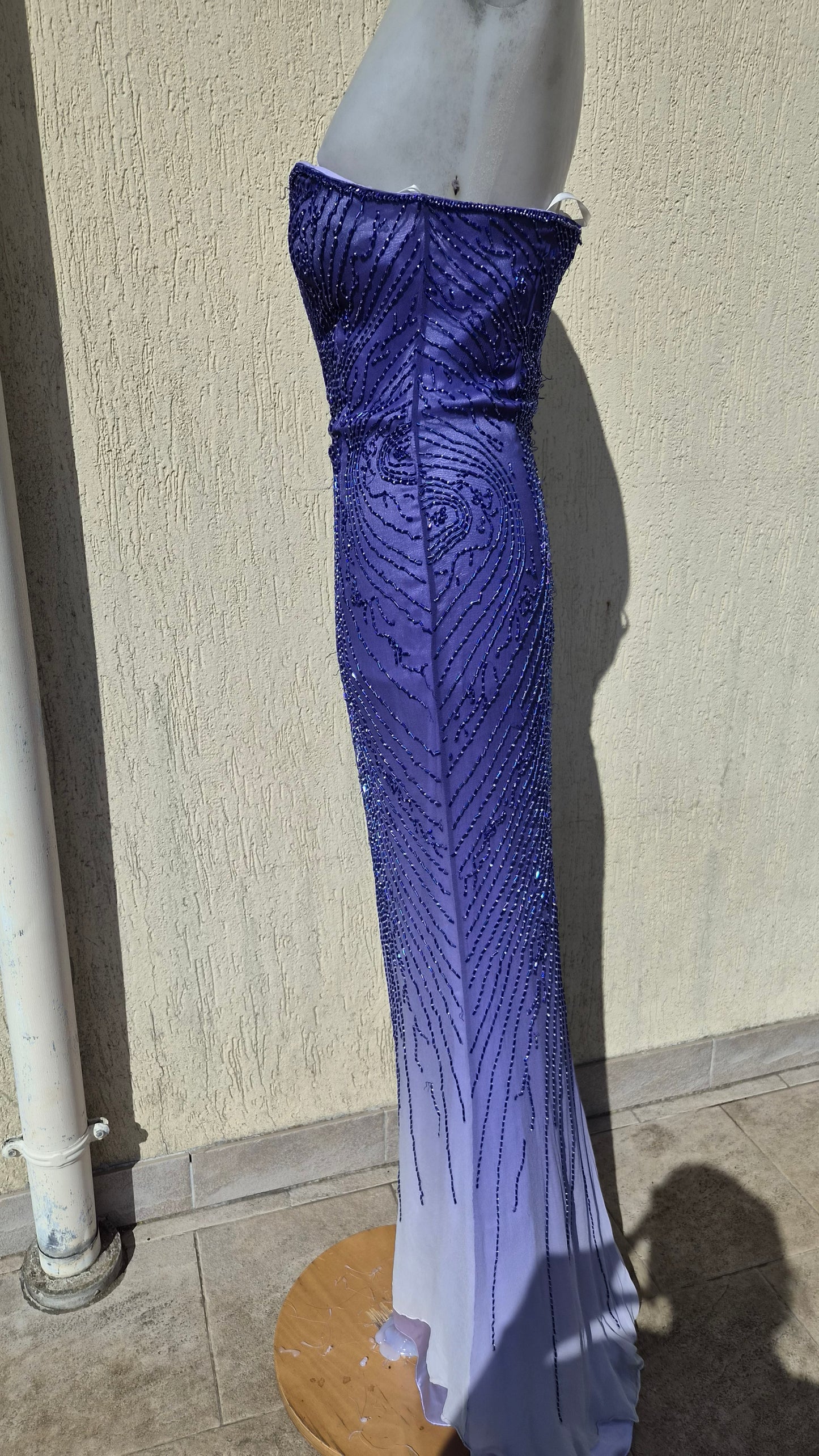 Robe bustier en soie Alyce Designs