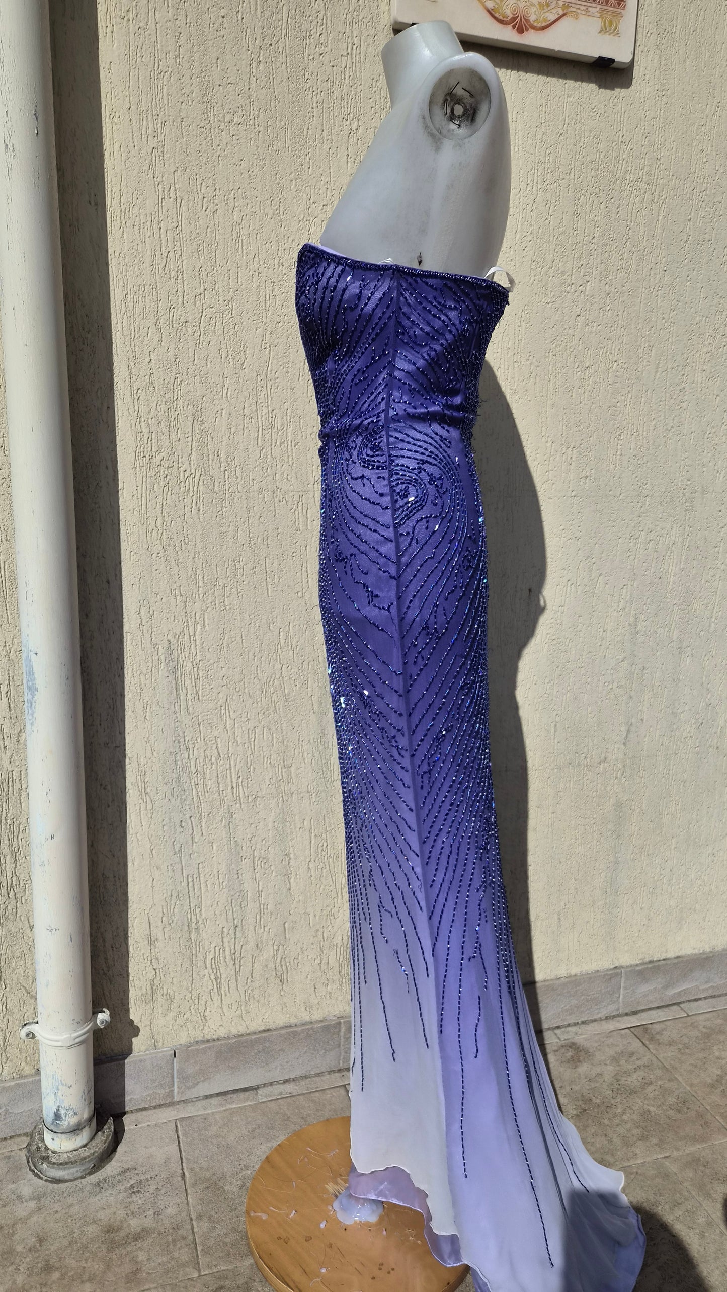 Robe bustier en soie Alyce Designs