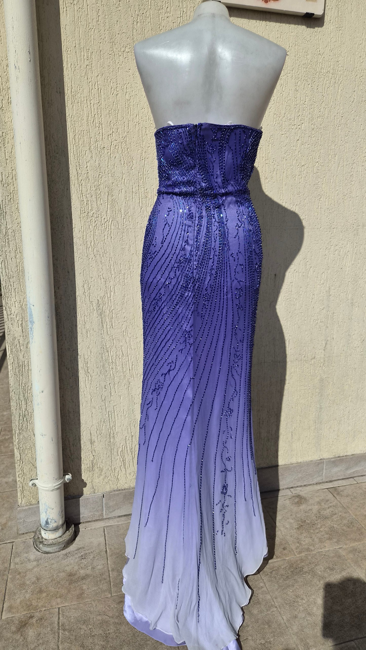 Robe bustier en soie Alyce Designs