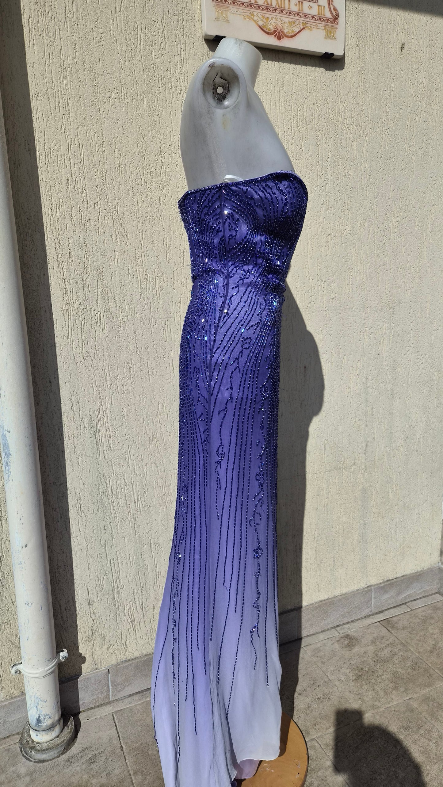 Robe bustier en soie Alyce Designs