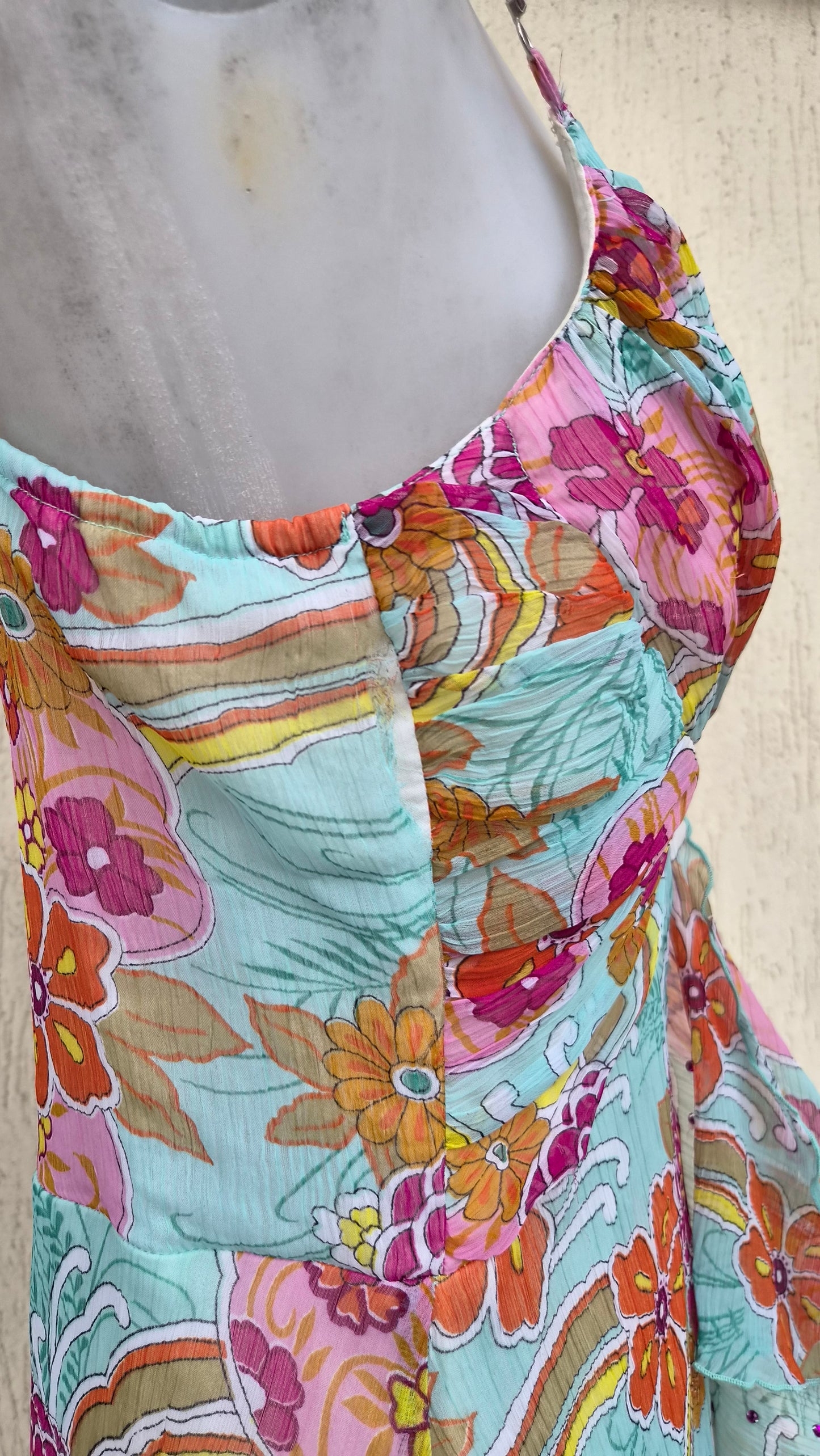Robe en voile fleuri Morgan de Toi