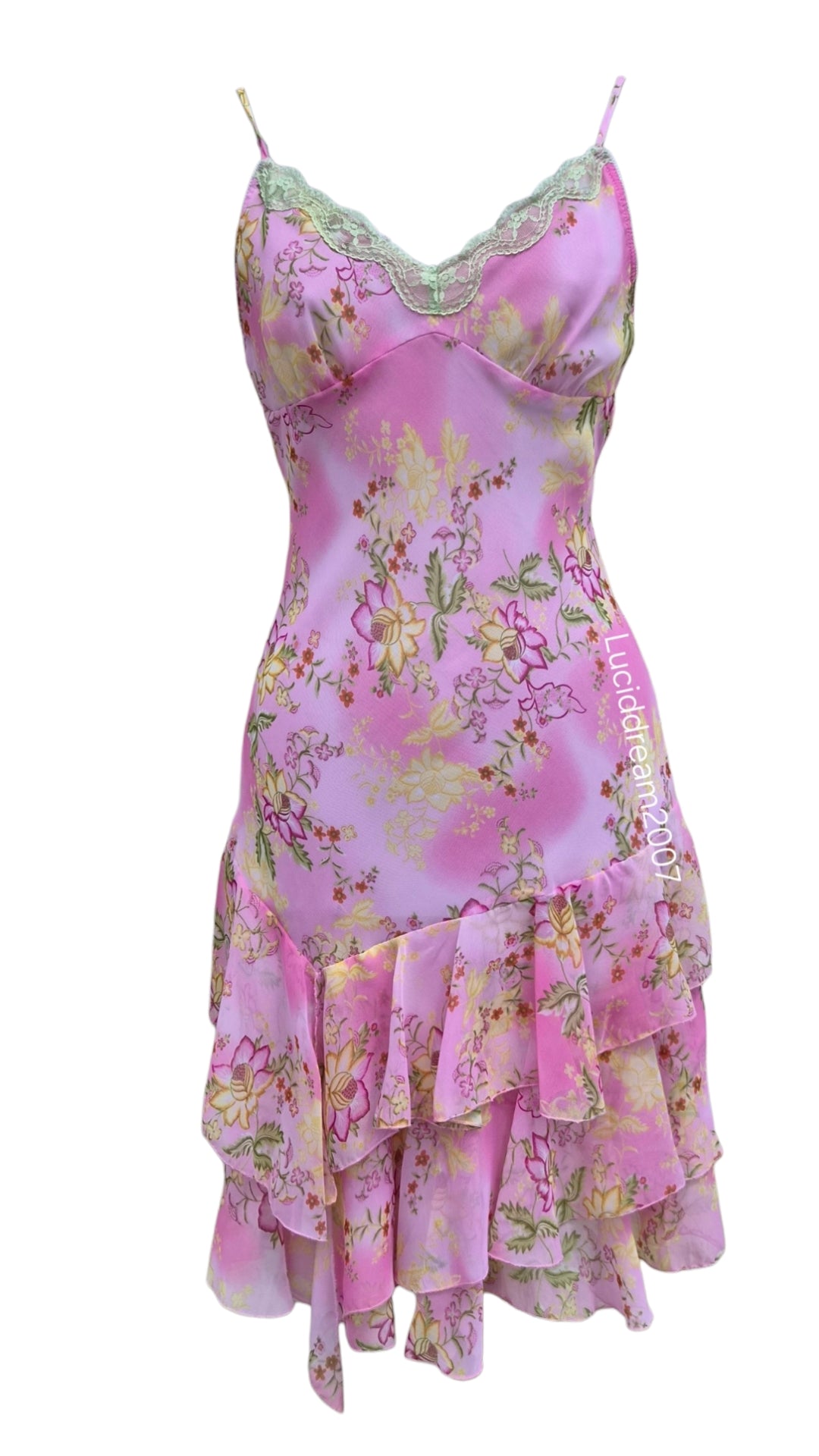 Pink slip dress