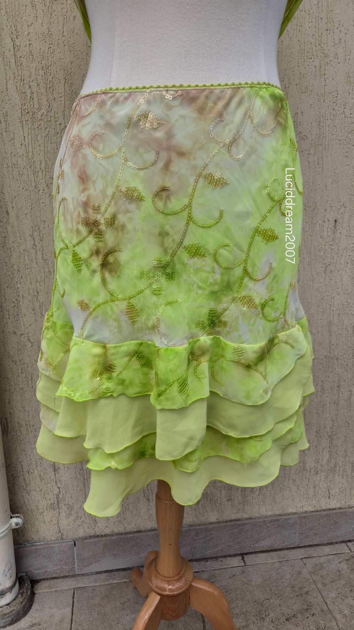 Green sequin detail set
