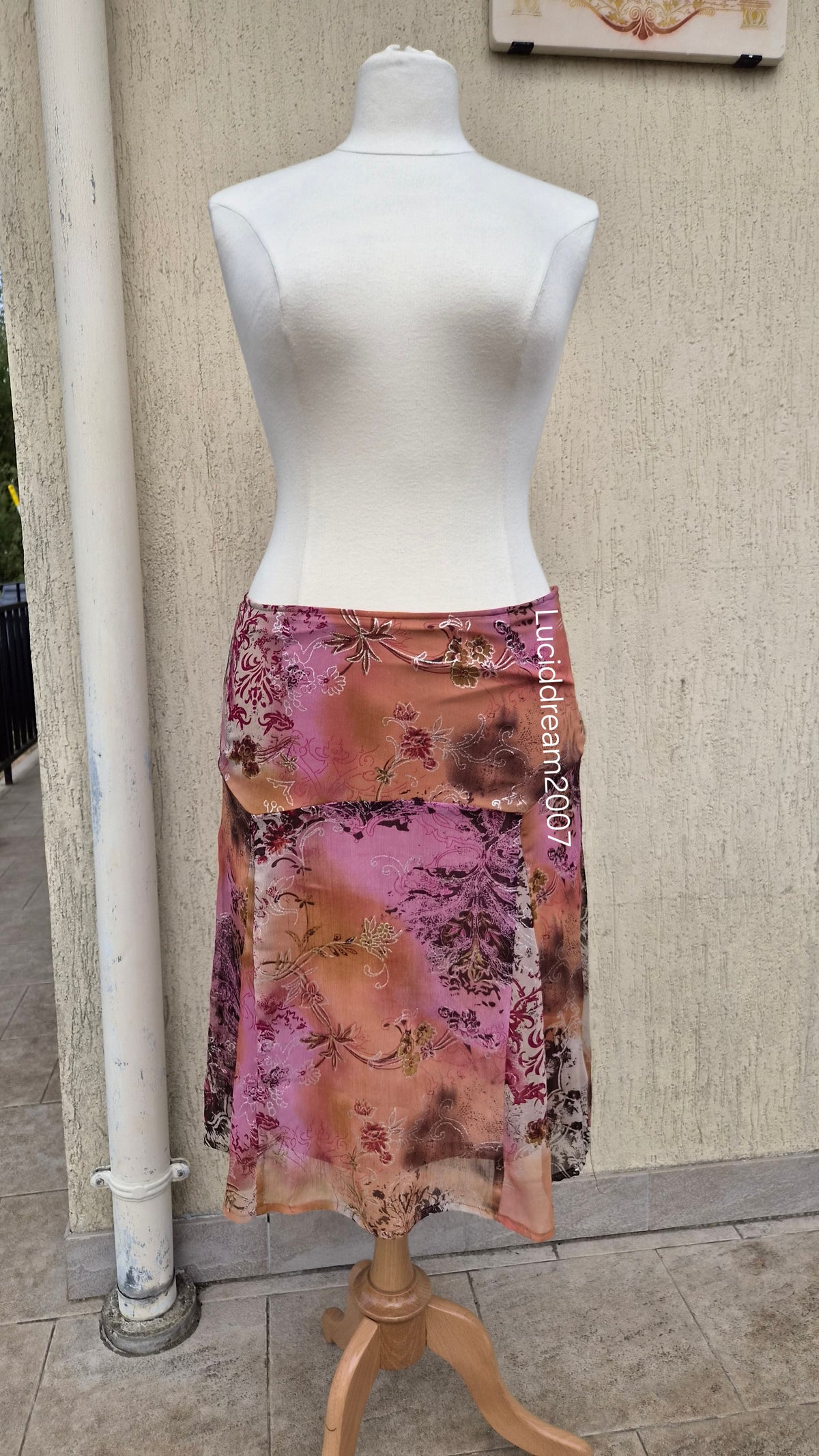 Pink and orange voile set
