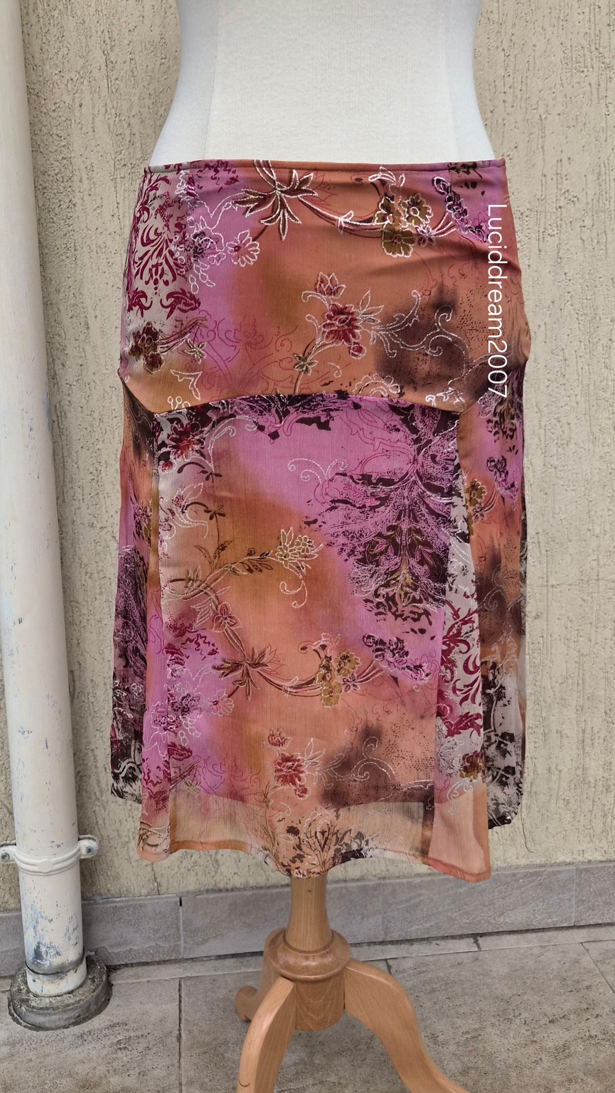 Pink and orange voile set