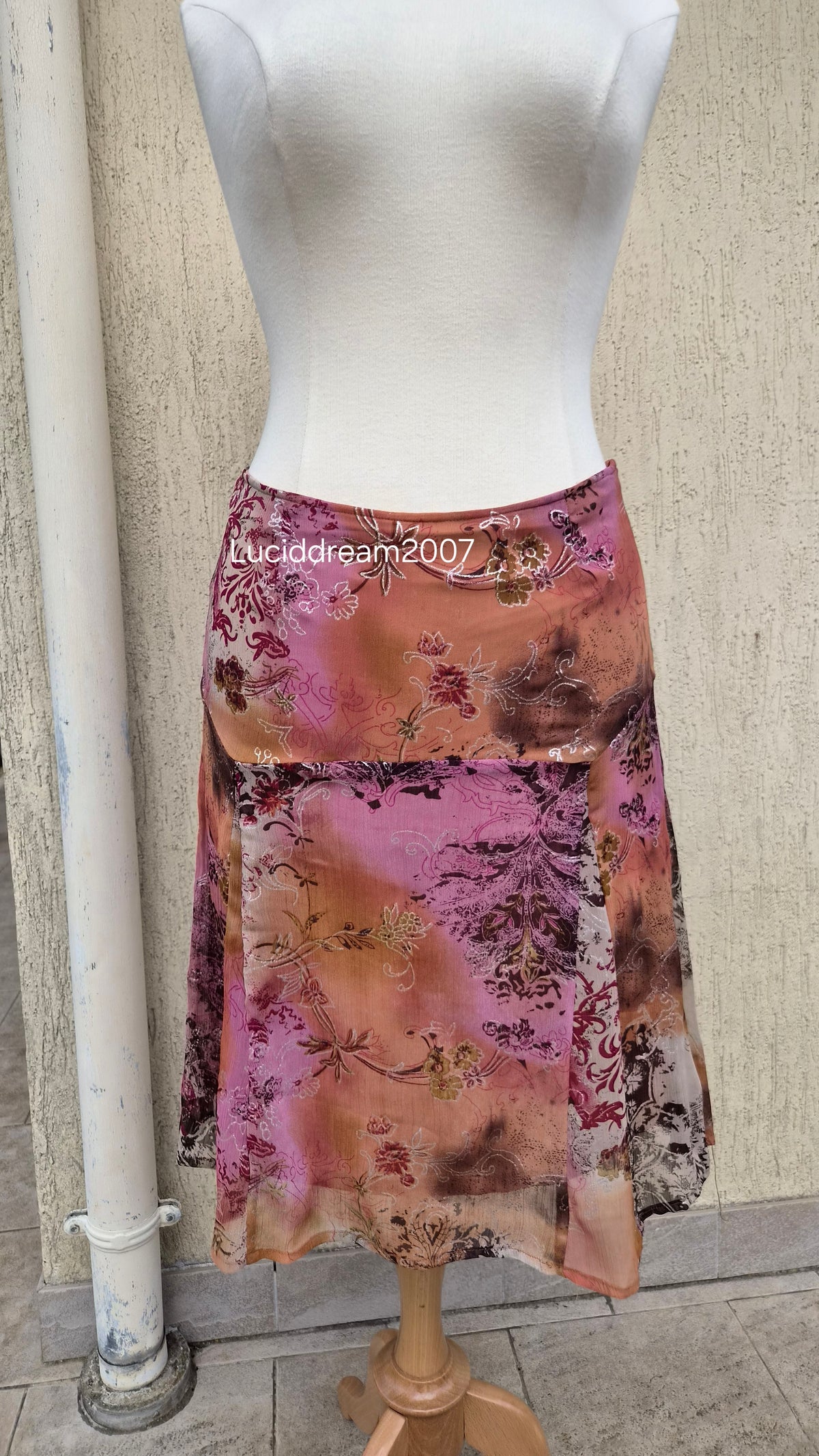 Pink and orange voile set