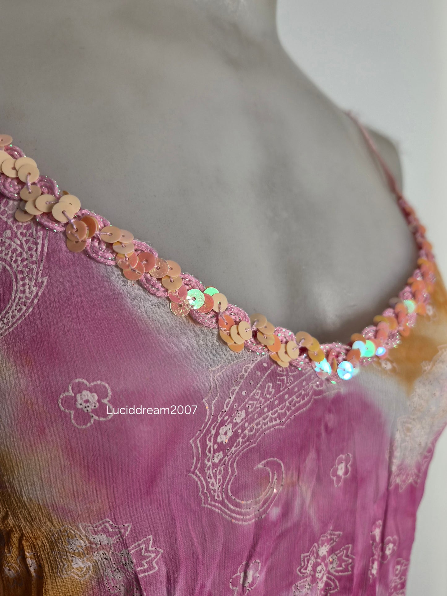 Haut en voile tie and dye