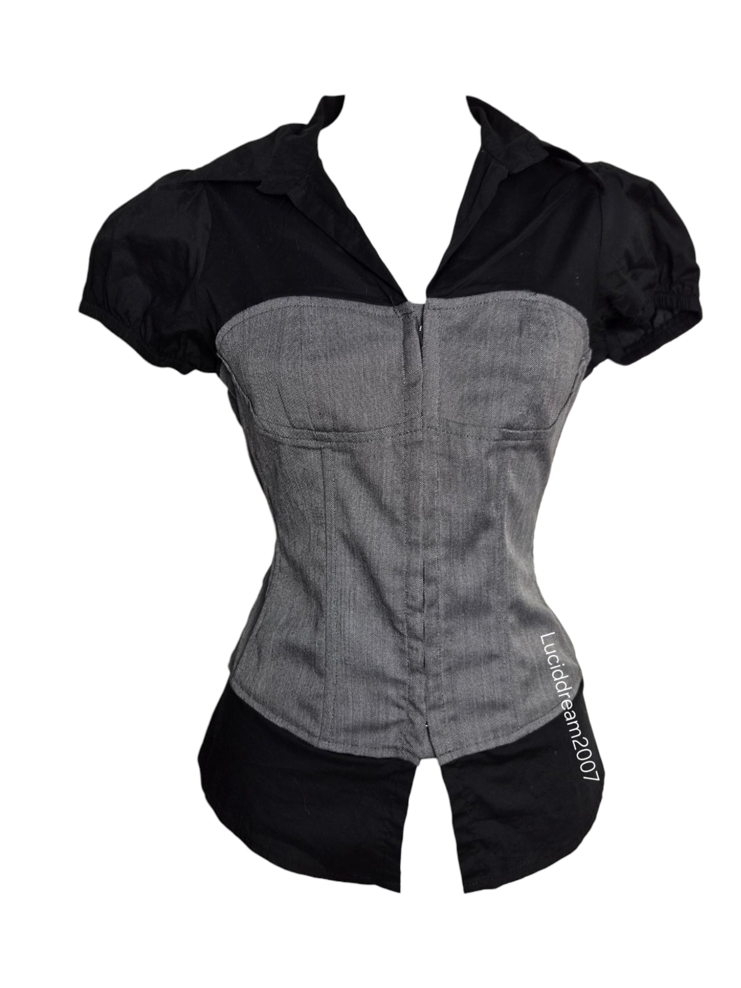 Chemise fermeture agrafes