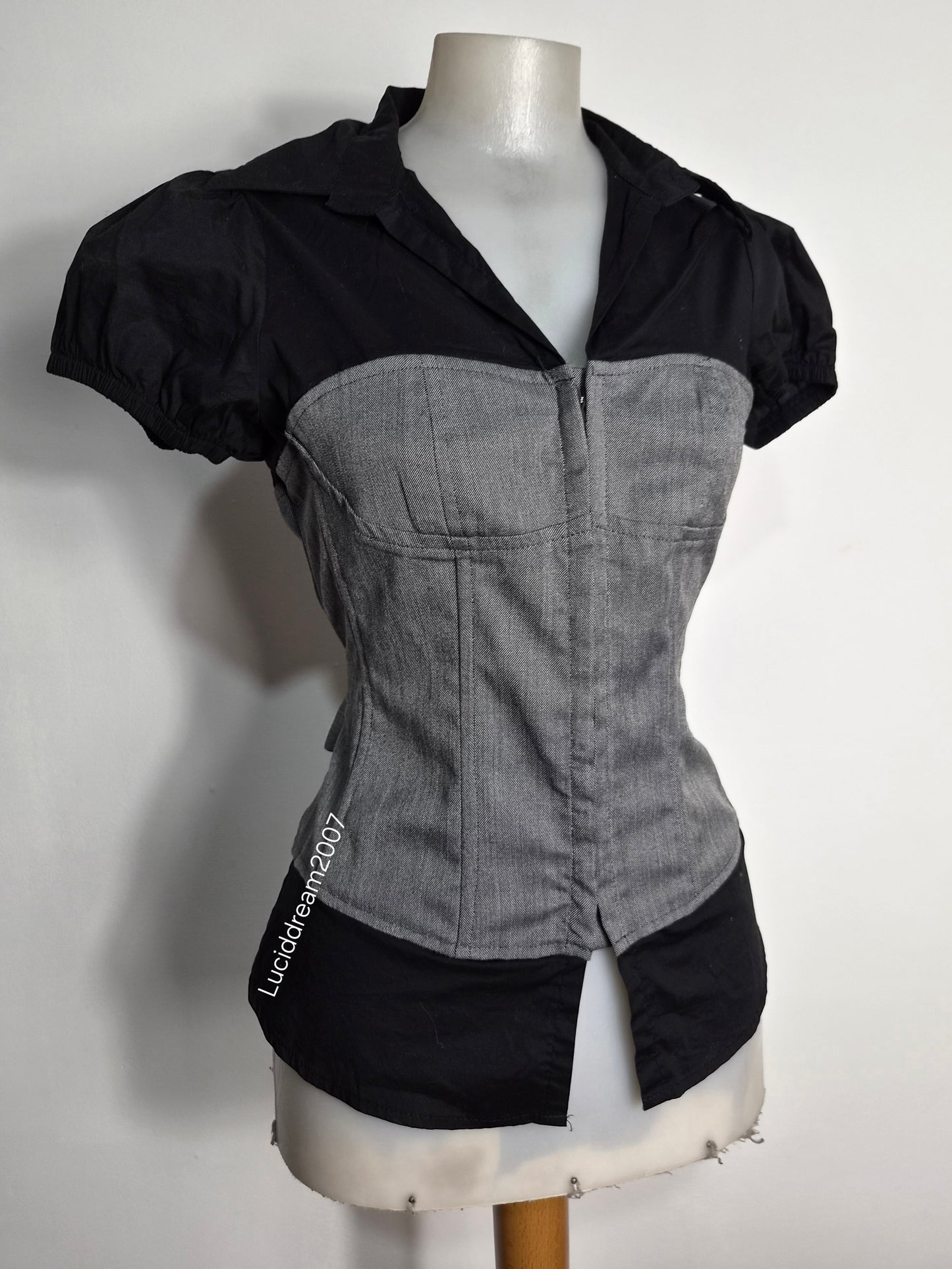 Chemise fermeture agrafes