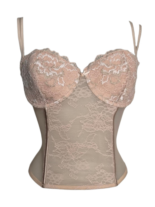 Haut esprit corset rose