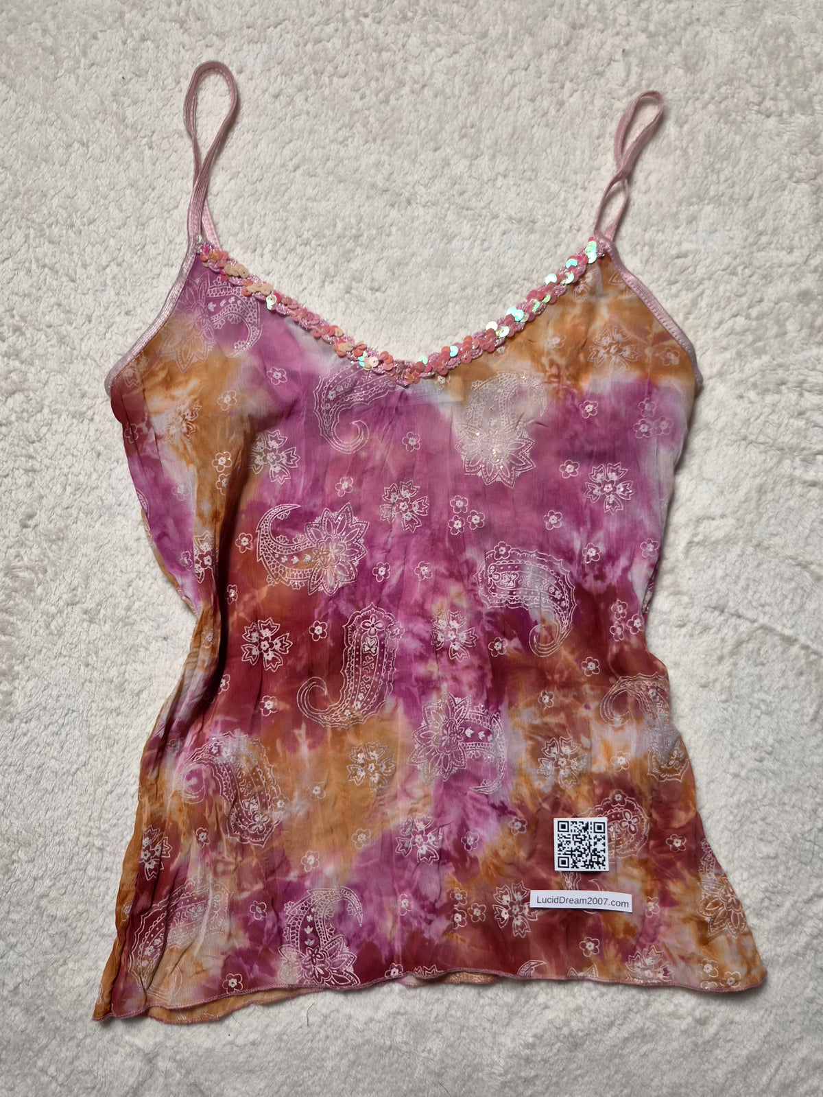 Haut en voile tie and dye