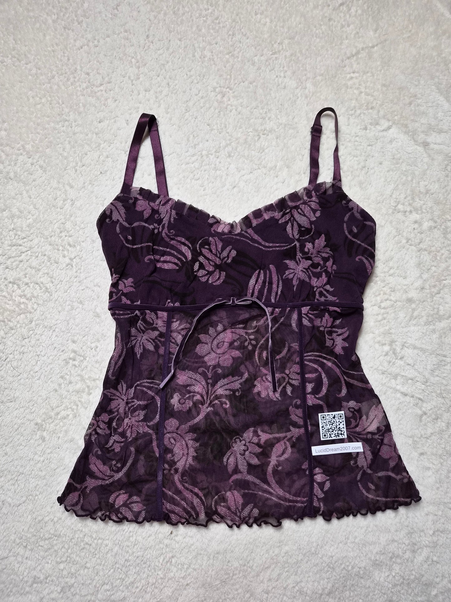 Haut en voile motifs arabesques
