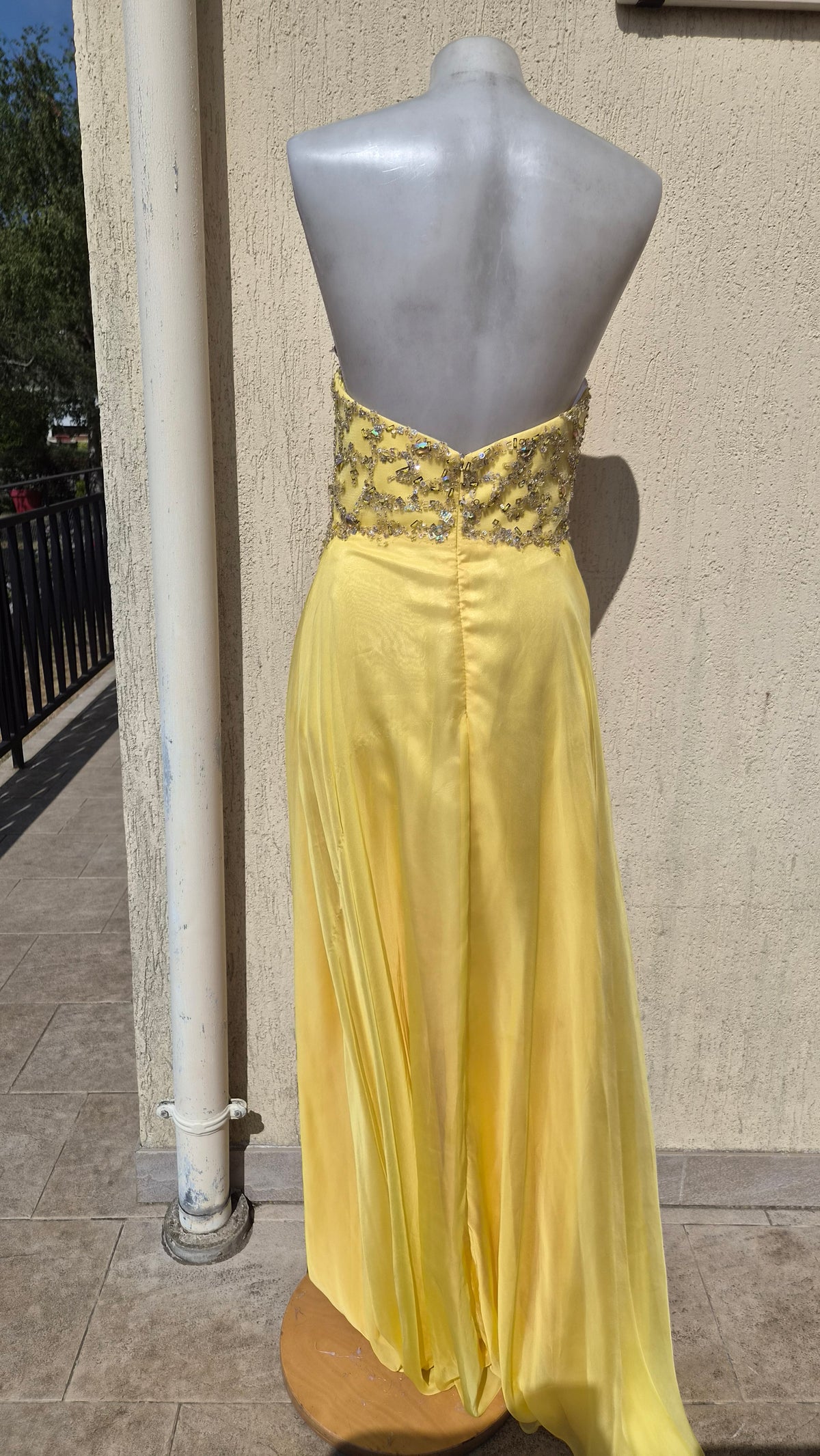 Robe bustier jaune