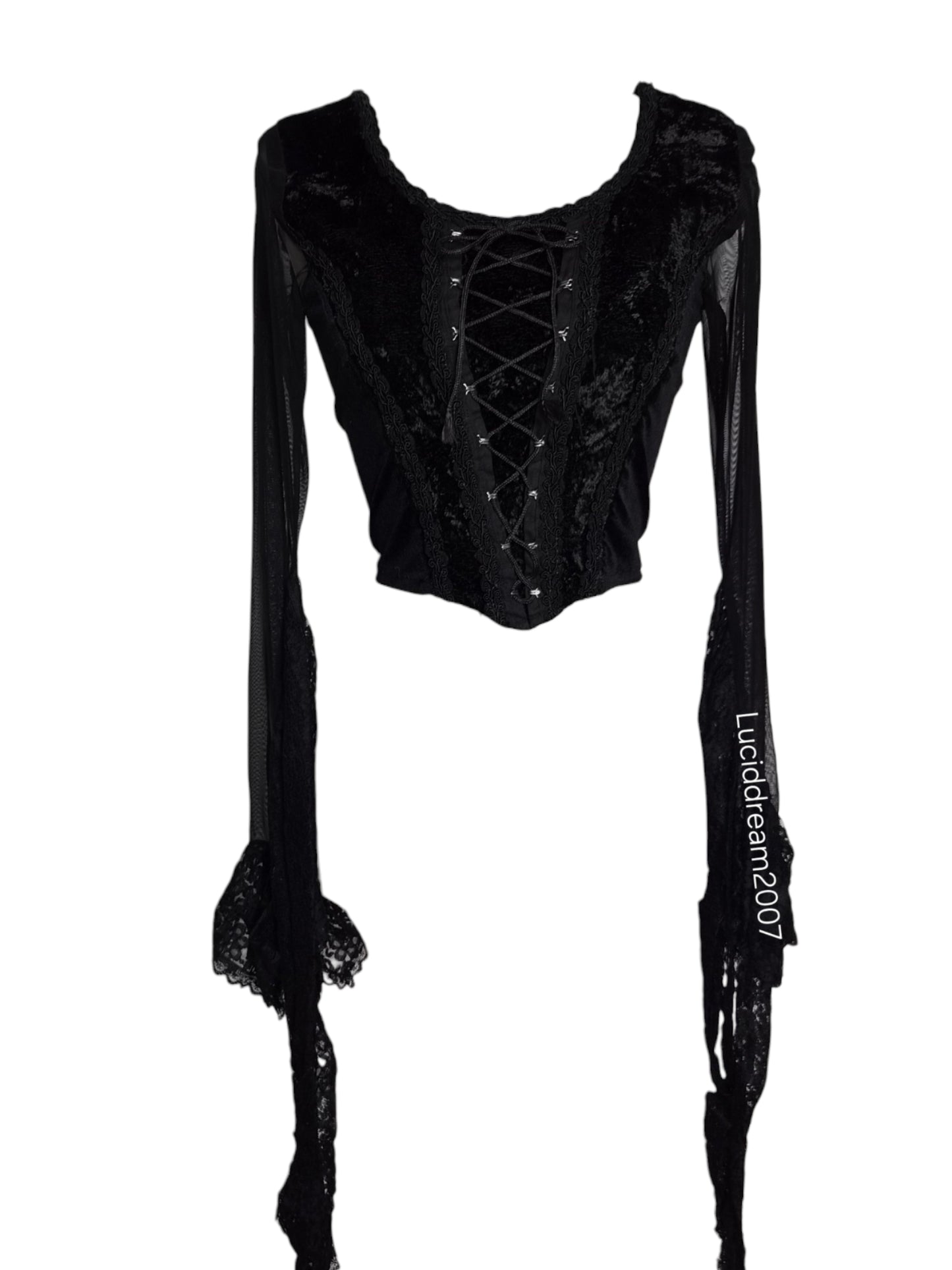 Haut corset manches longues