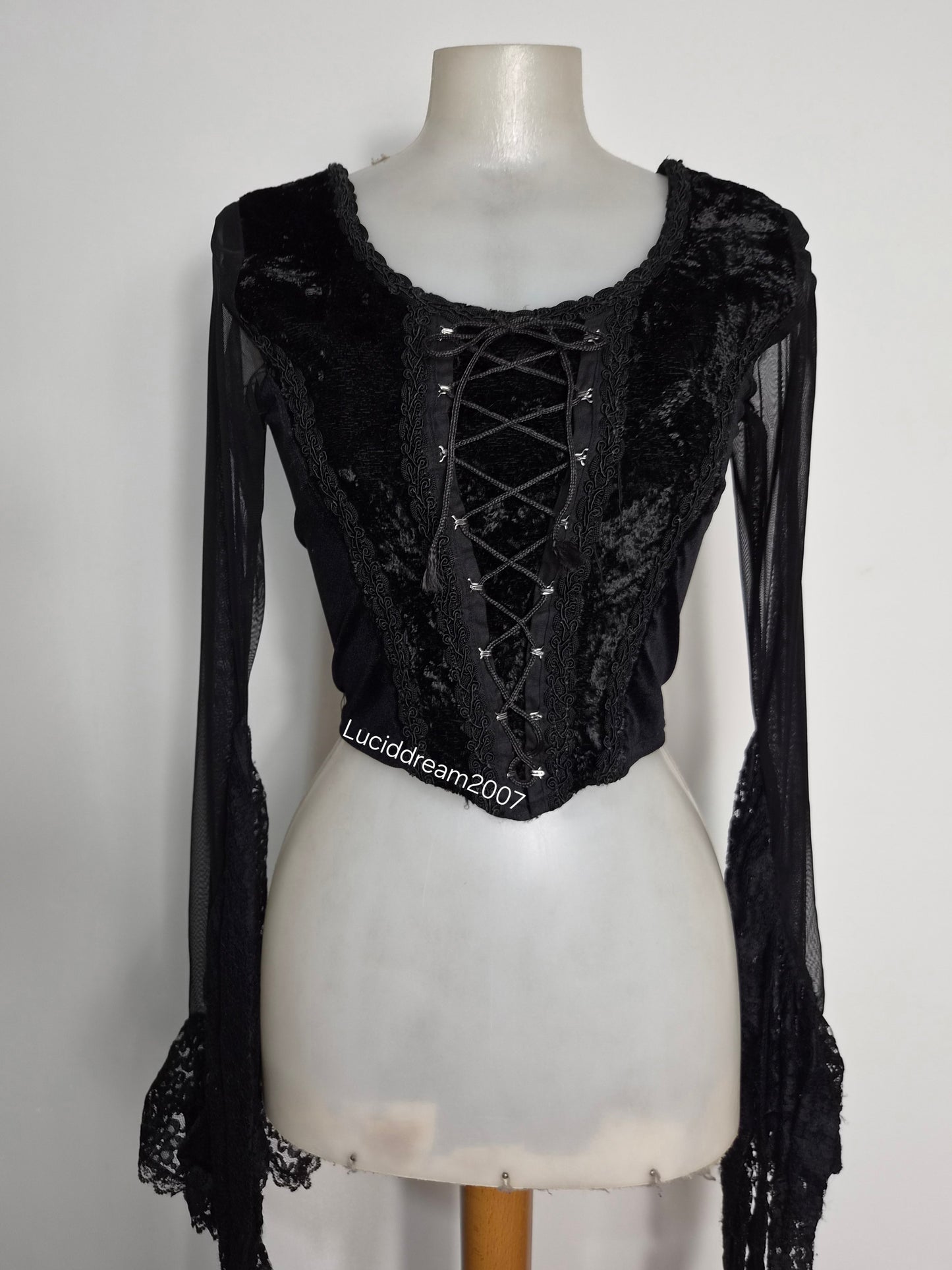 Haut corset manches longues