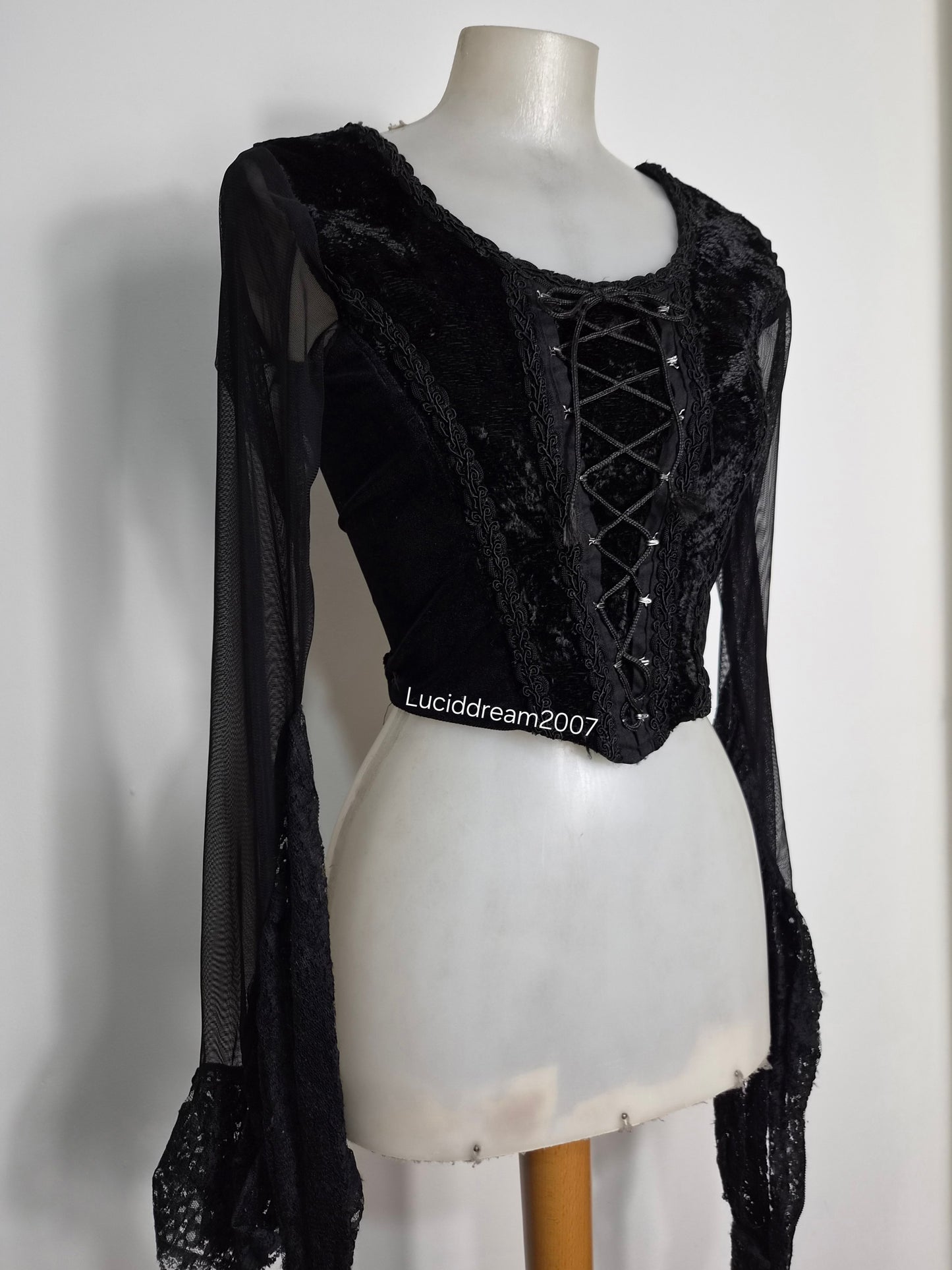 Haut corset manches longues