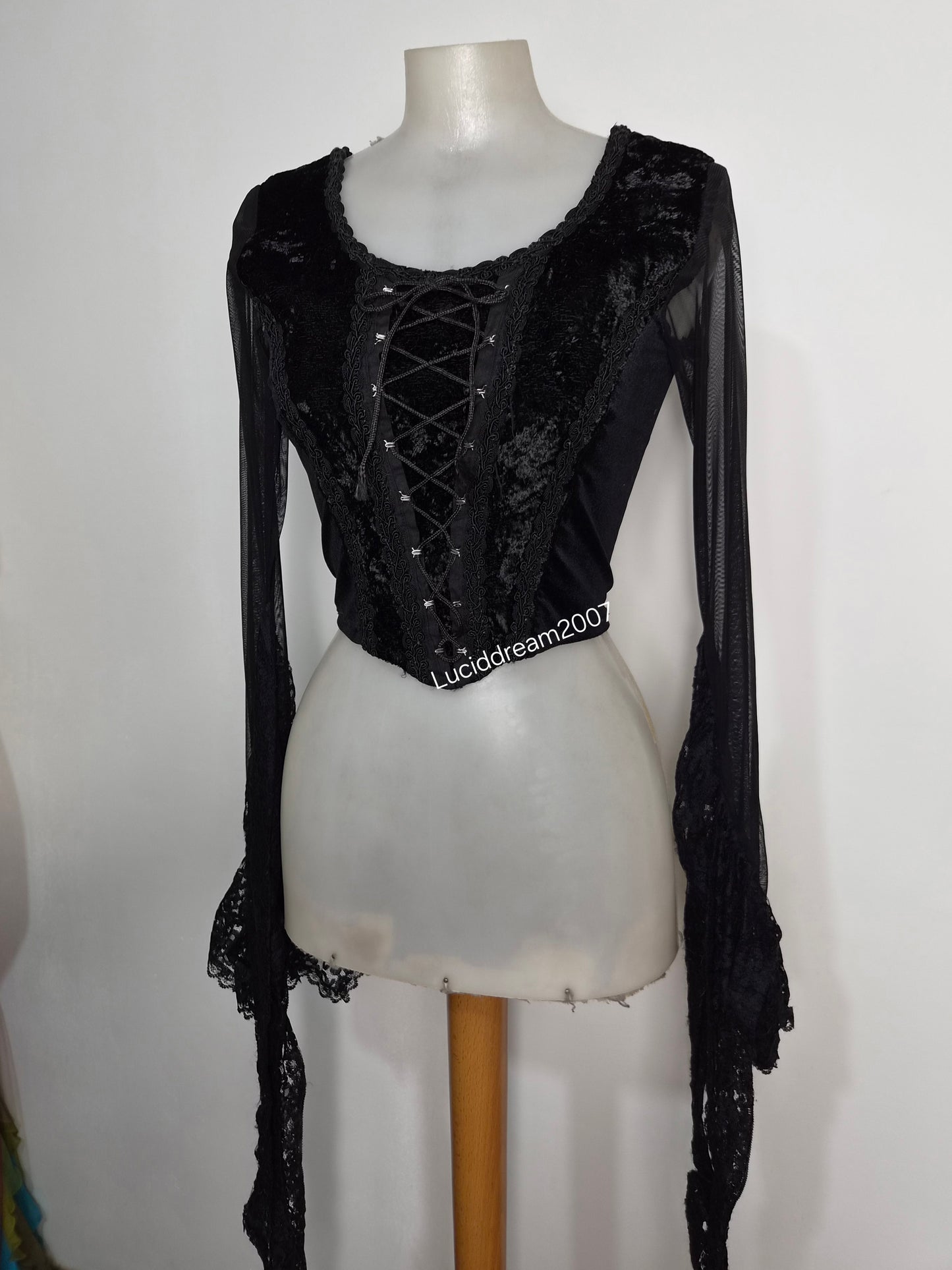 Haut corset manches longues