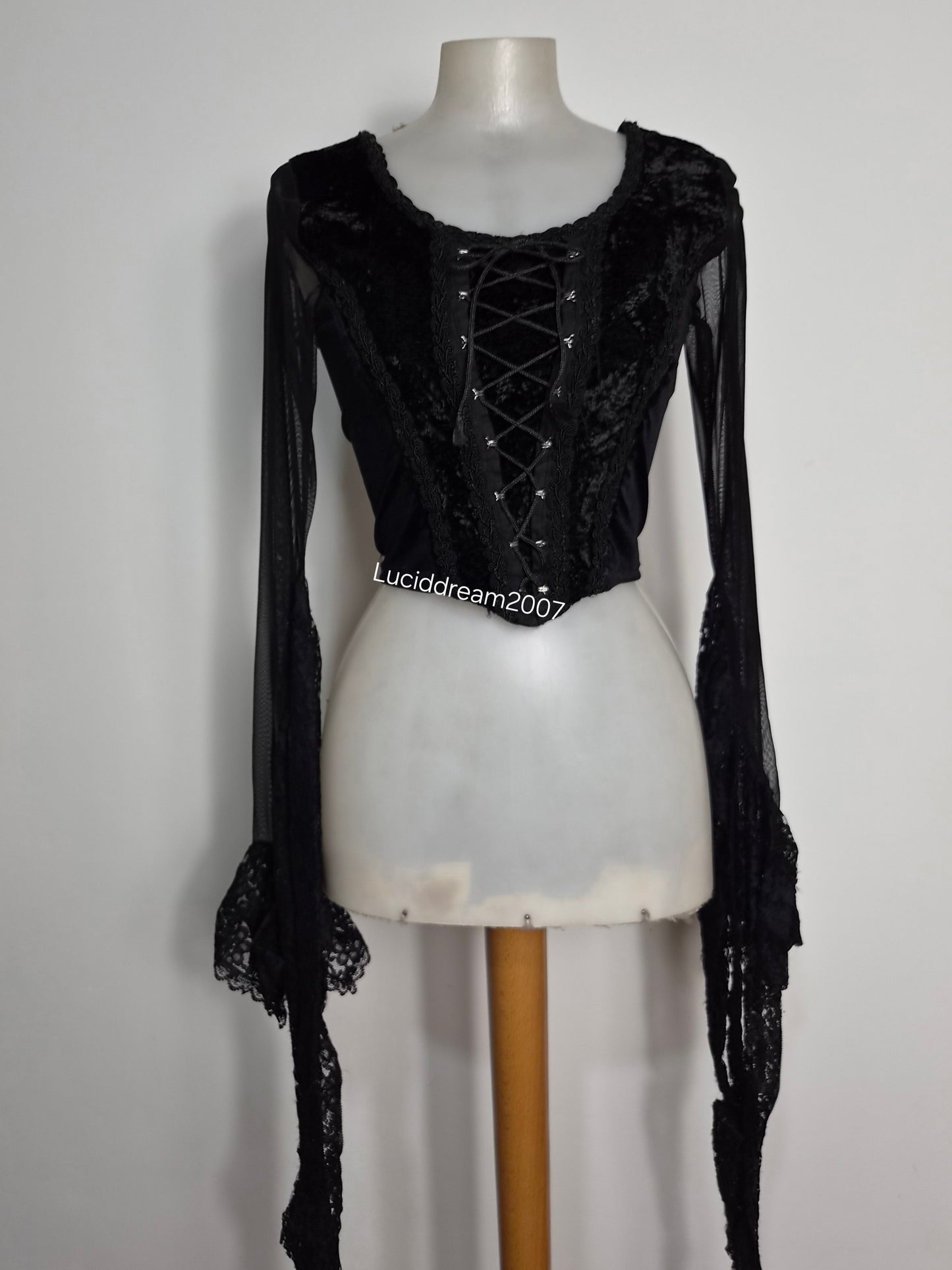 Haut corset manches longues