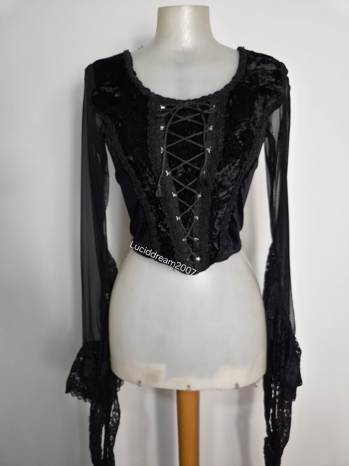 Haut corset manches longues