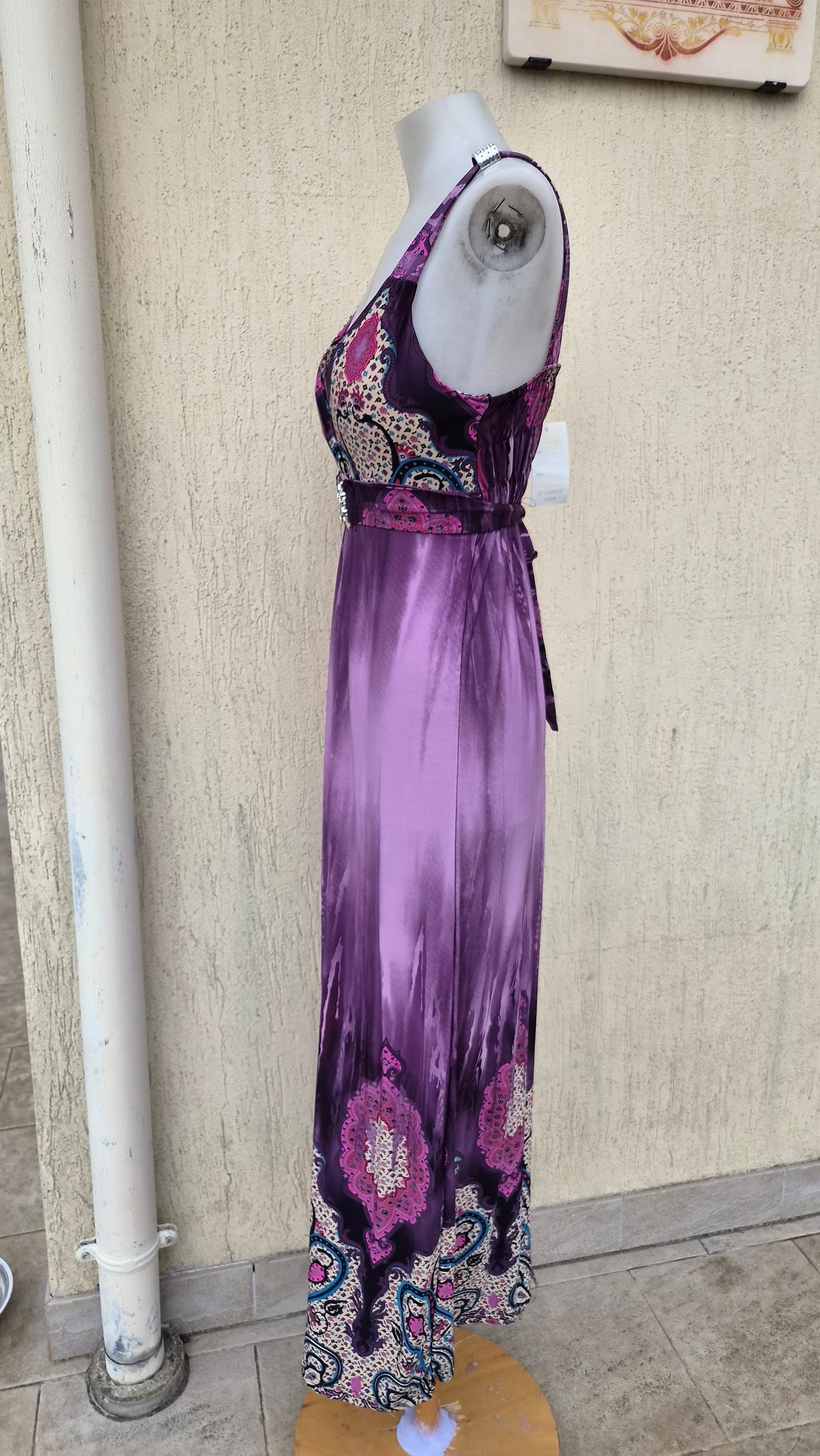Maxi robe fluide violette