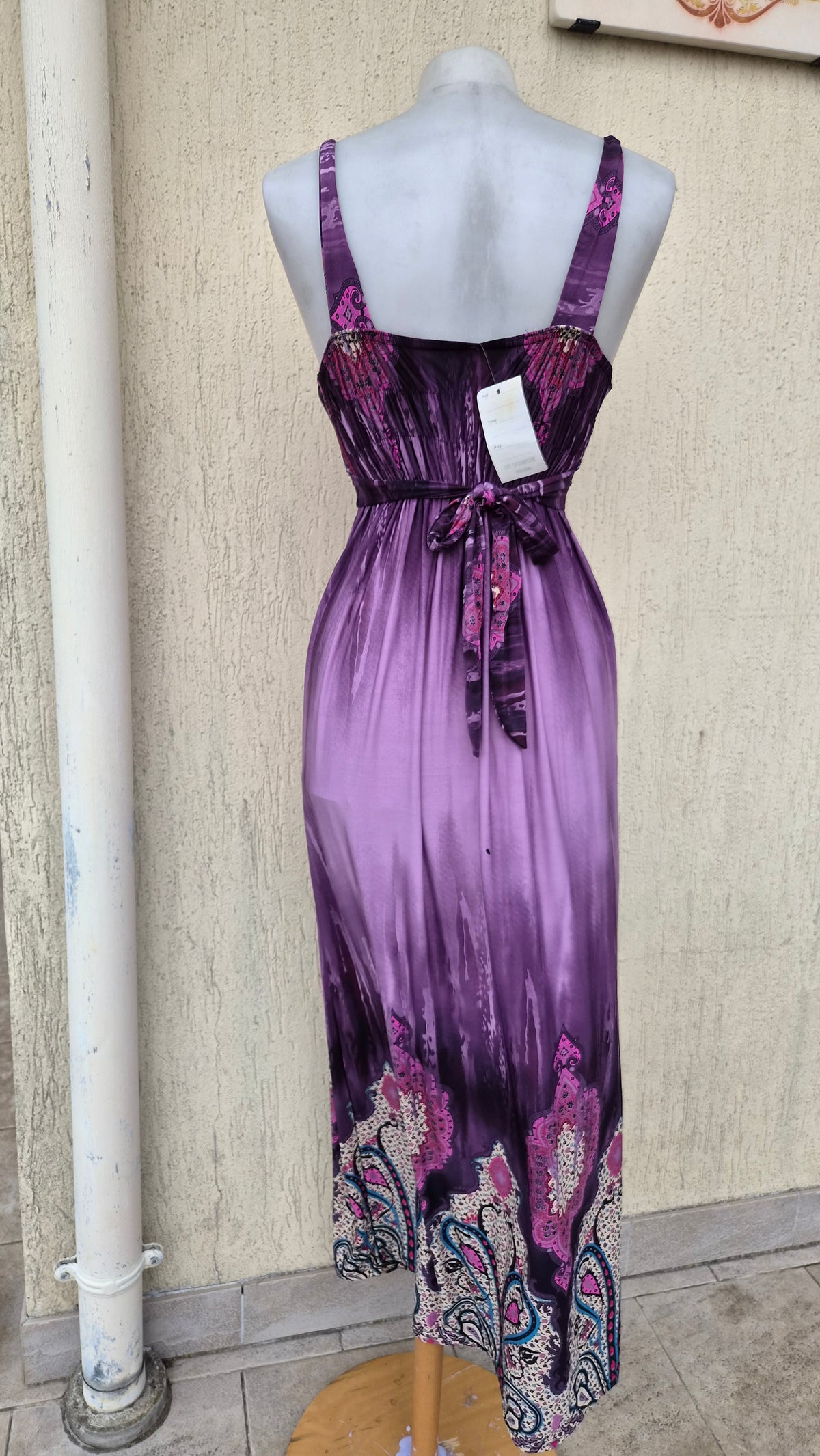 Maxi robe fluide violette
