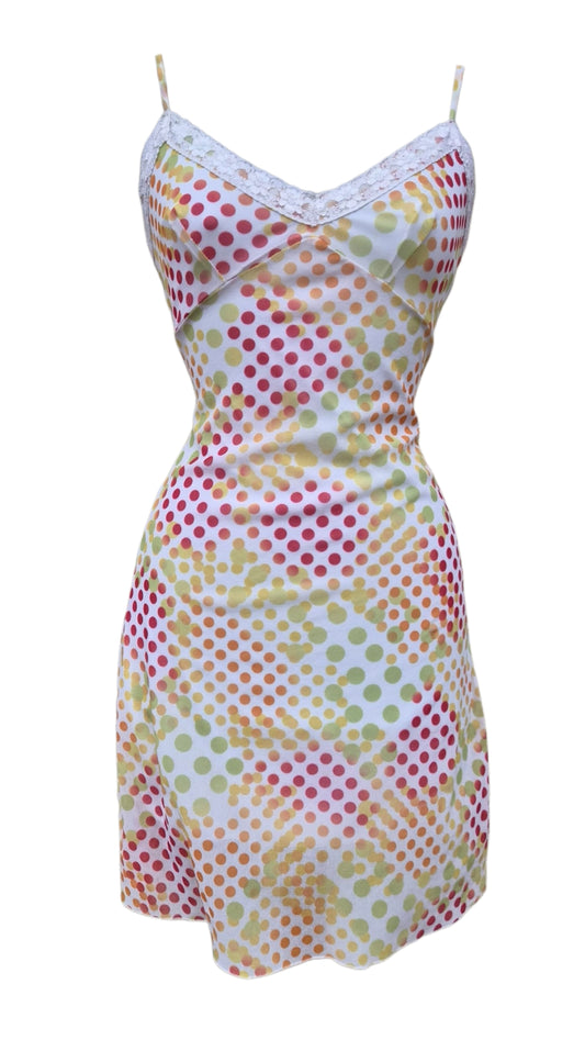 Robe en voile à pois