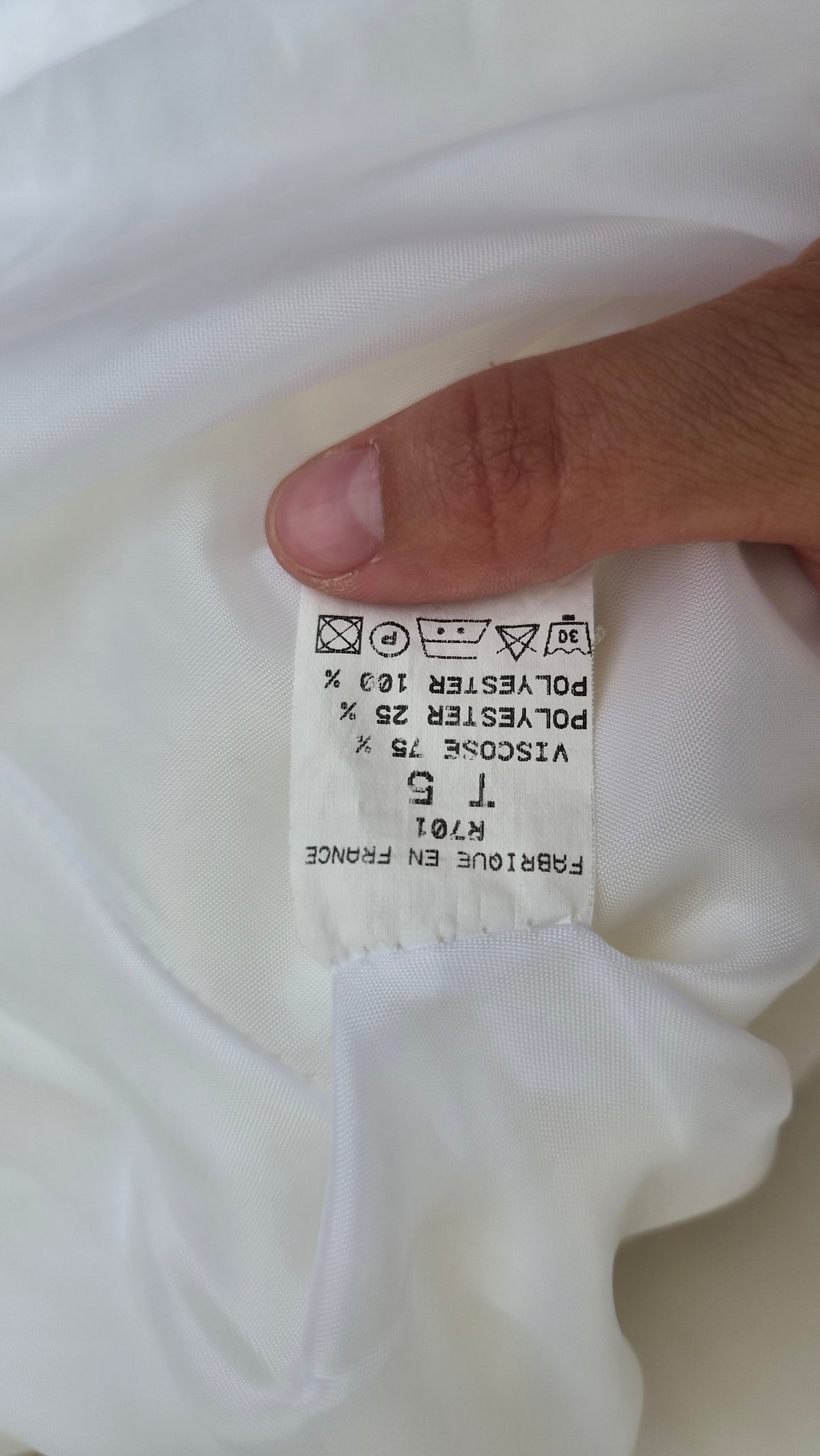 Robe satinée blanche