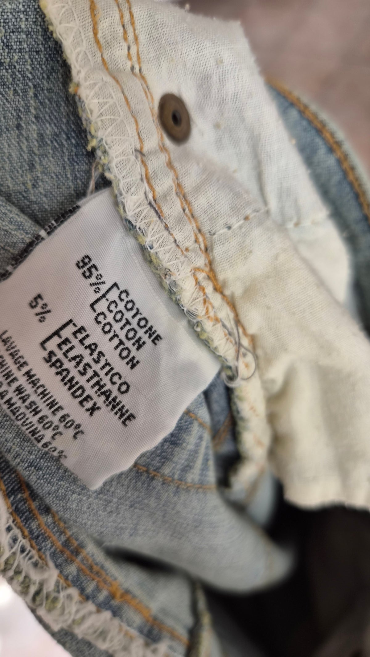 Jupe en denim et voile