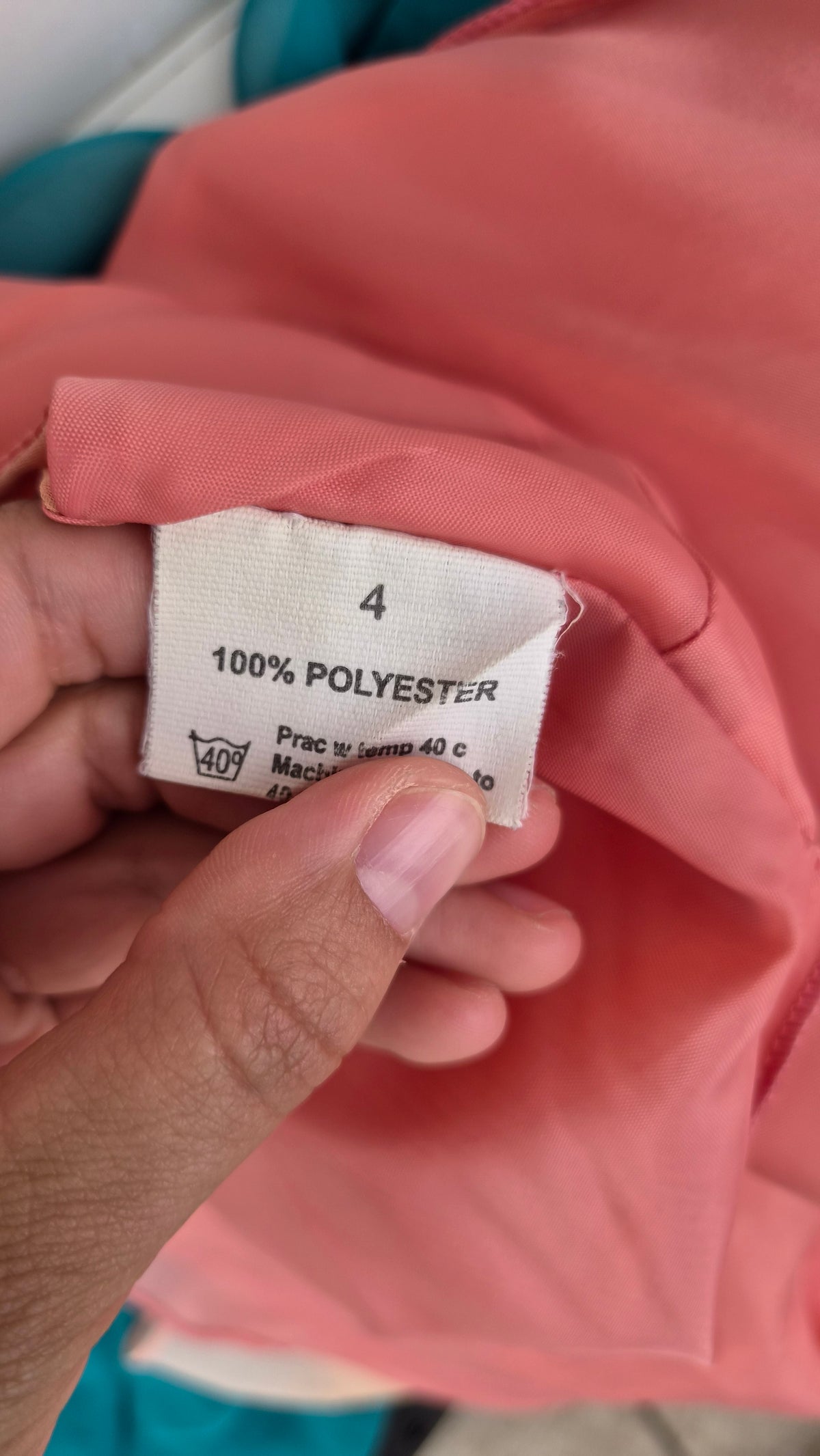 Pink-toned voile dress