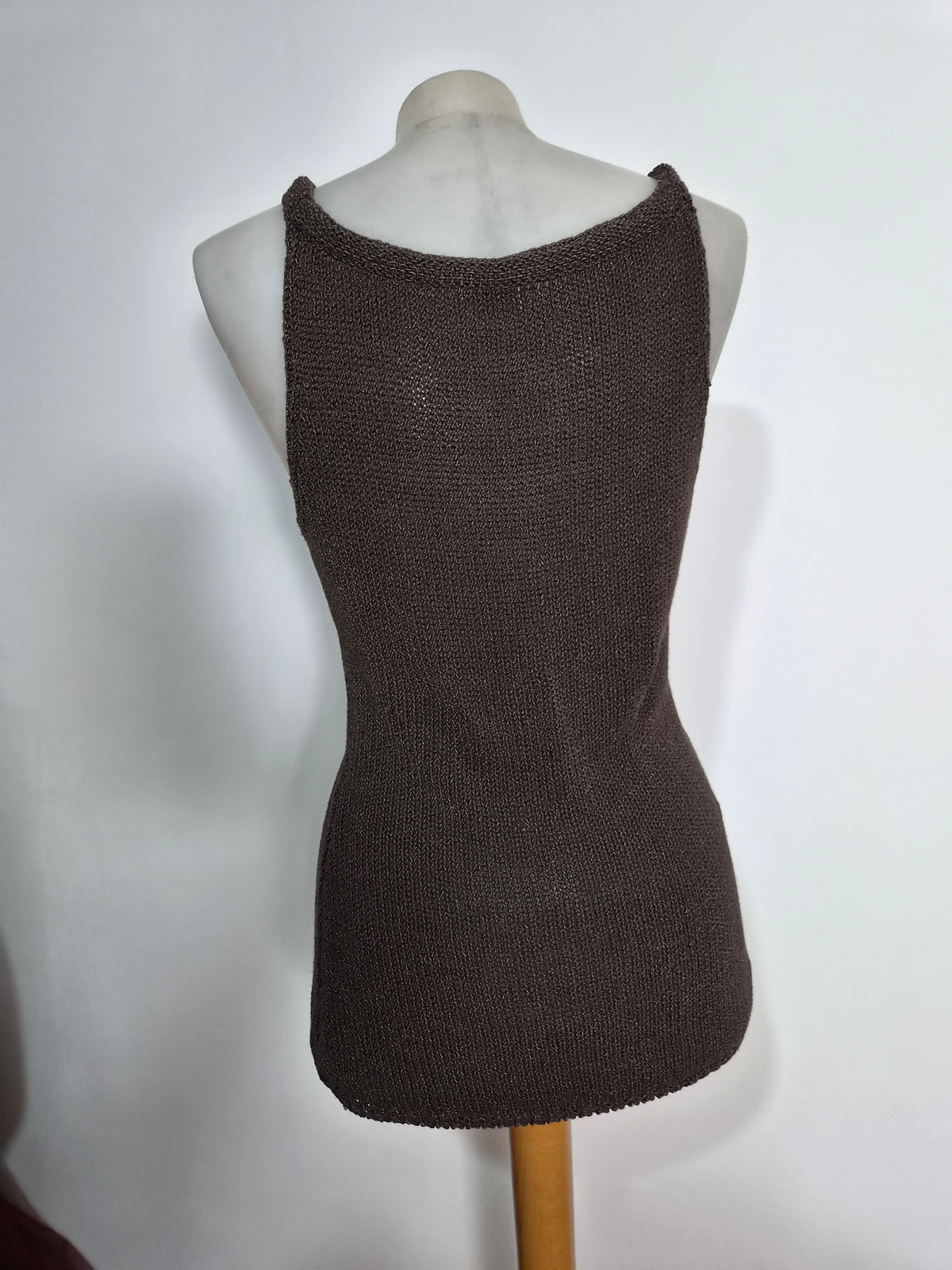 Haut en crochet marron