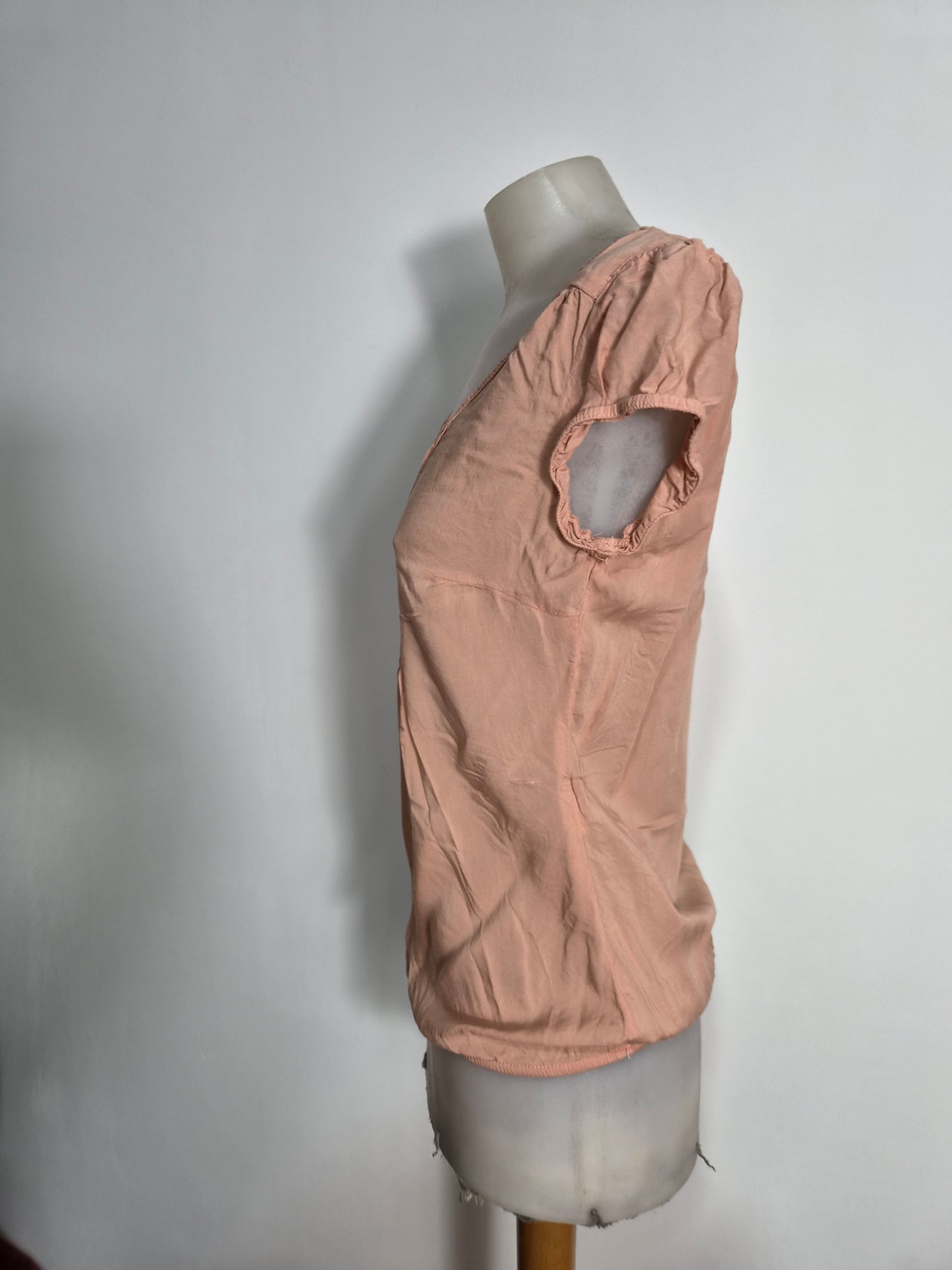 Haut en voile rose