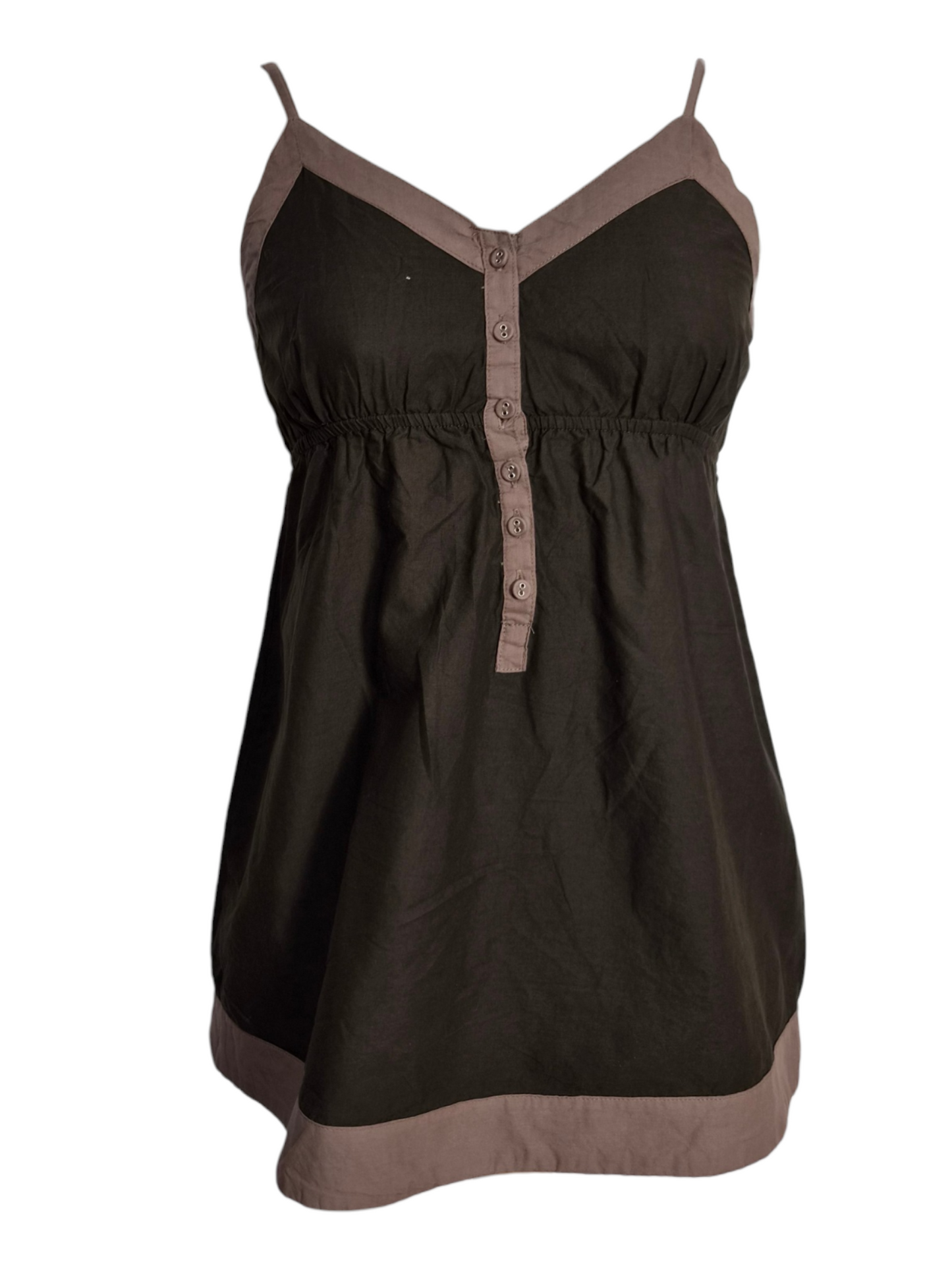 Haut marron et rose
