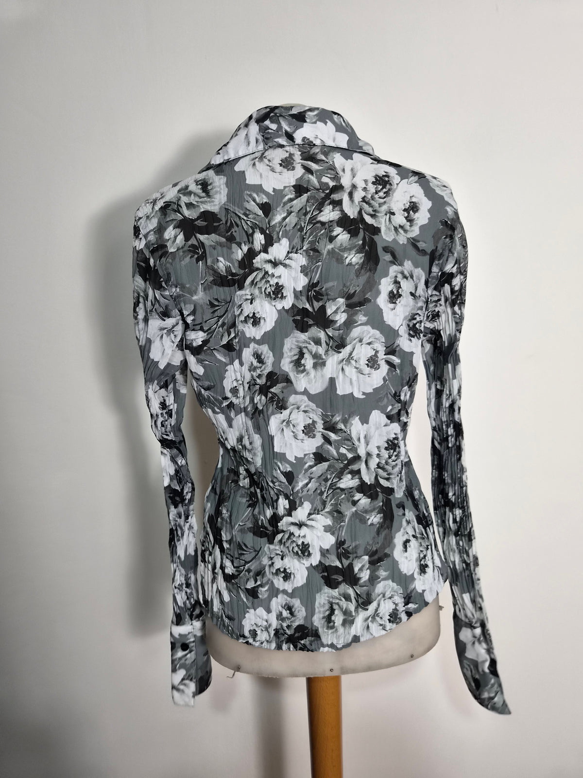Grey toned voile blouse