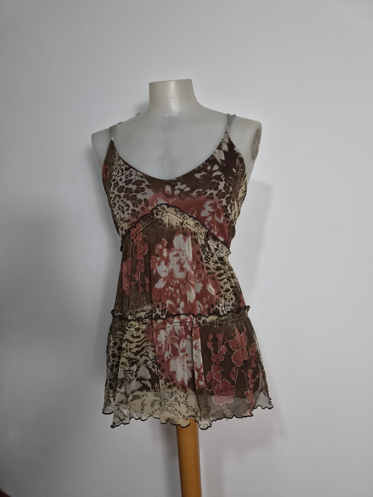 Brown voile top
