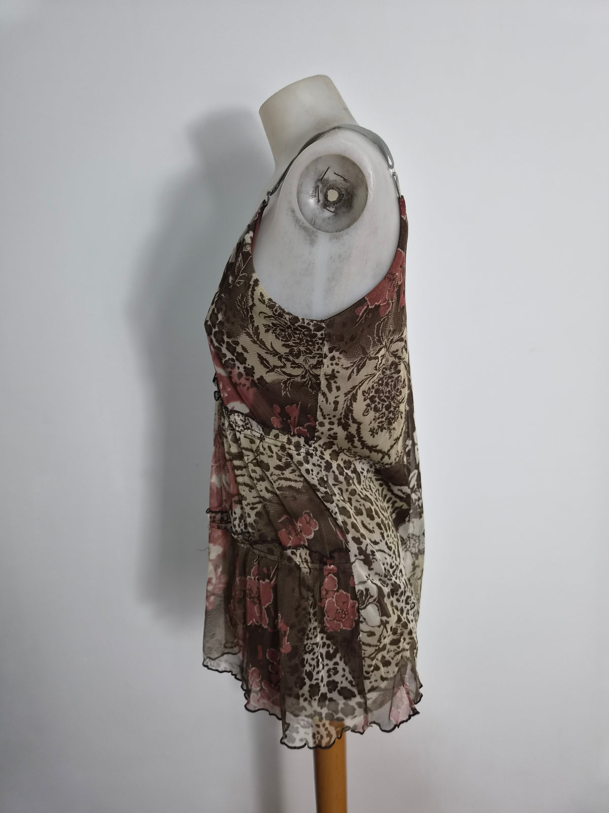 Brown voile top