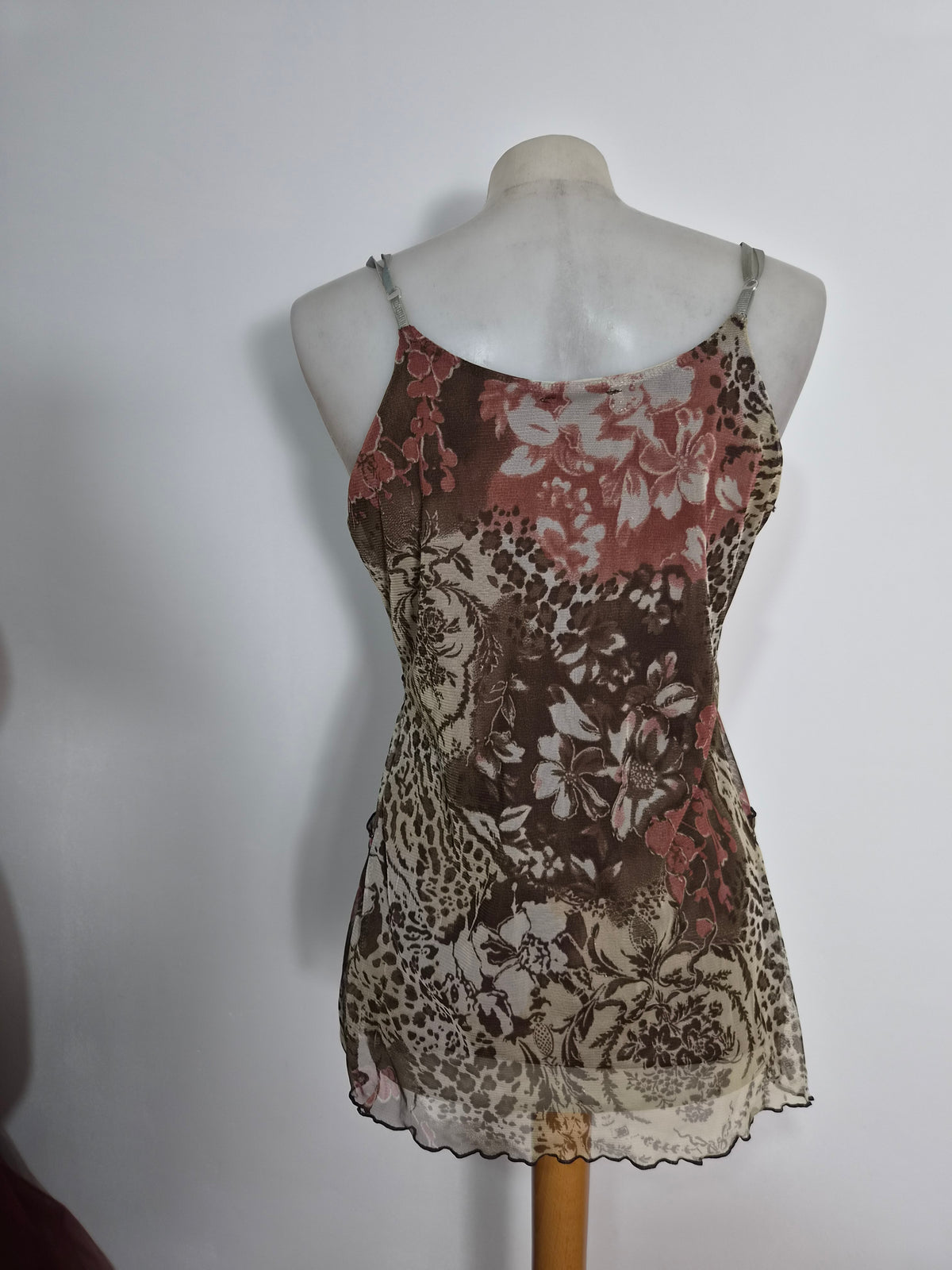 Brown voile top