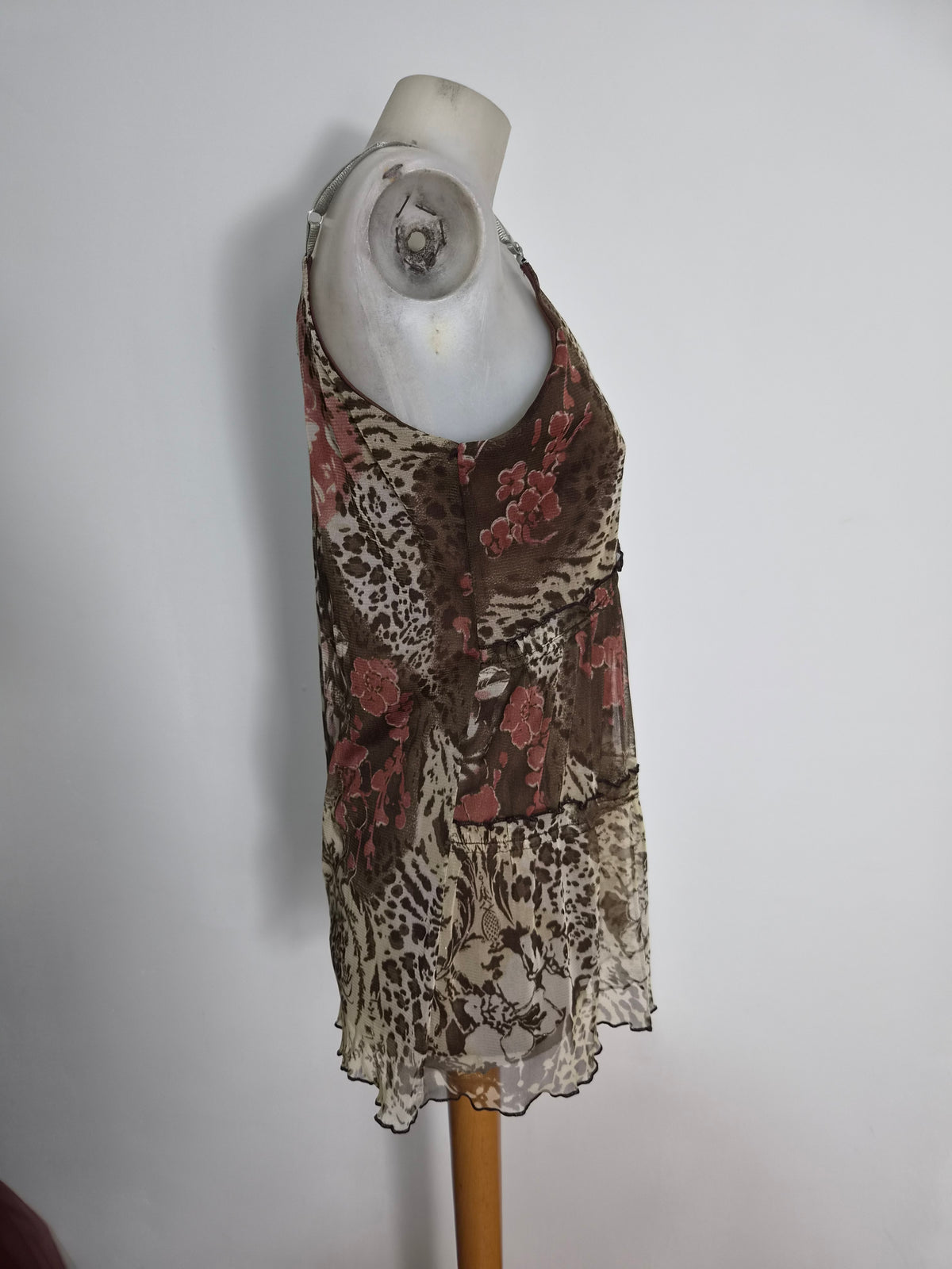 Brown voile top