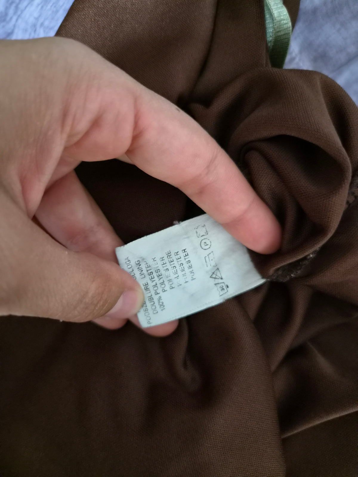 Brown voile top