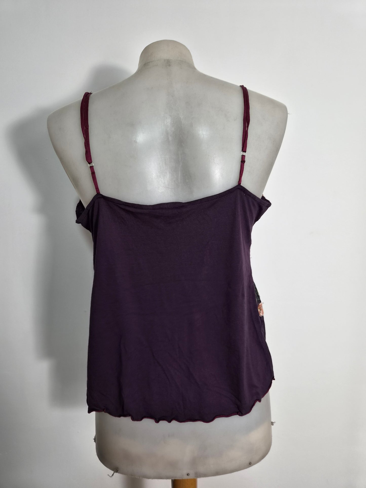 Haut René Derhy en soie violette